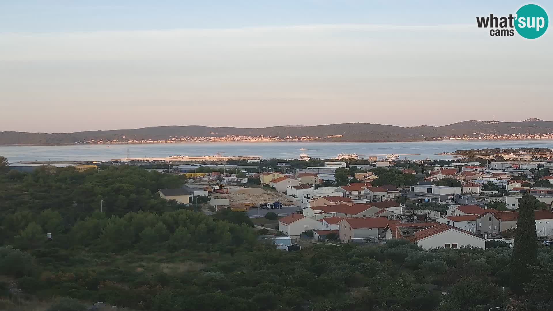 Panorama de la Webcam del Puerto Gazenica de Zadar, Zadar, Croacia