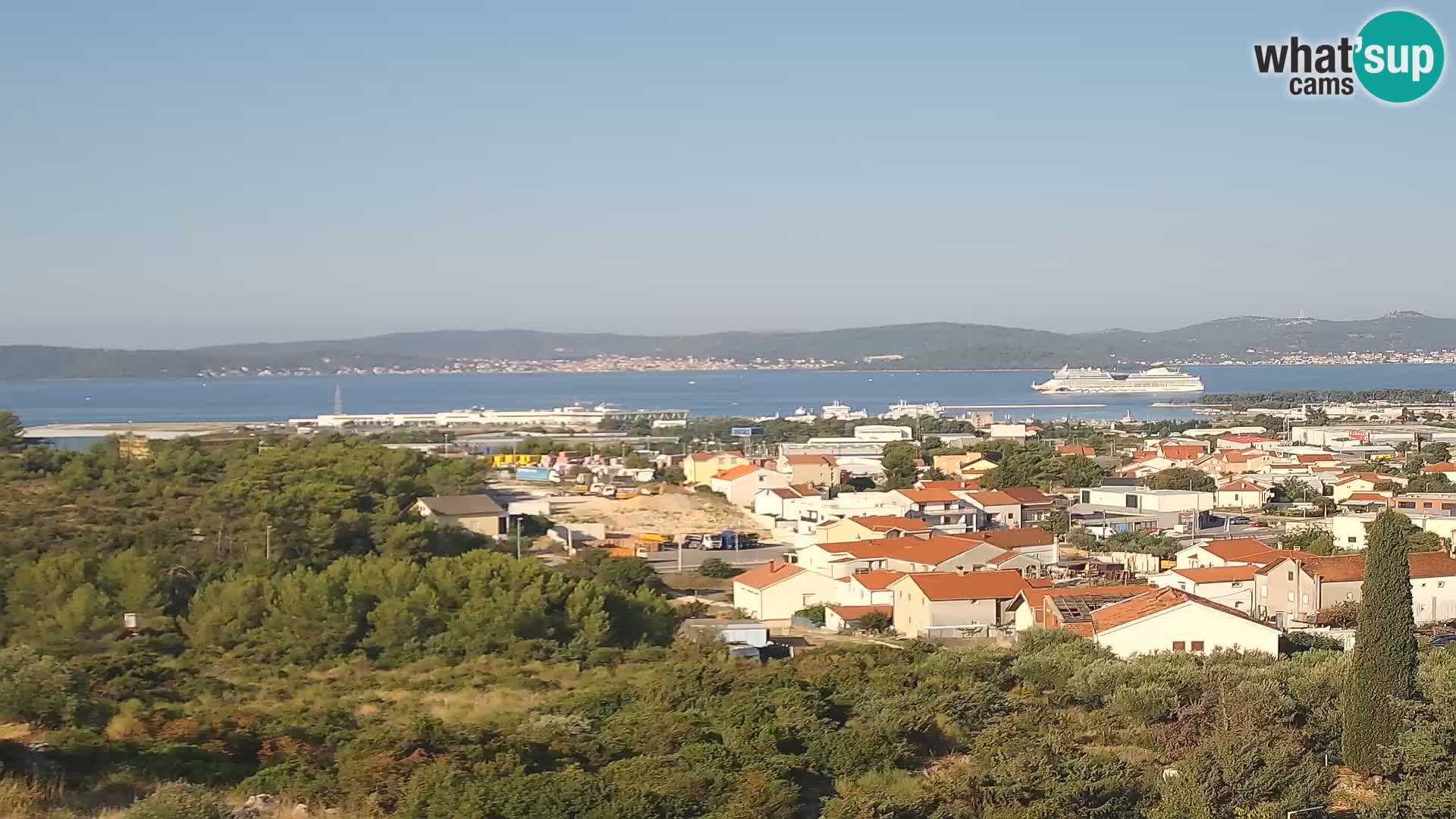 Panorama de la Webcam del Puerto Gazenica de Zadar, Zadar, Croacia