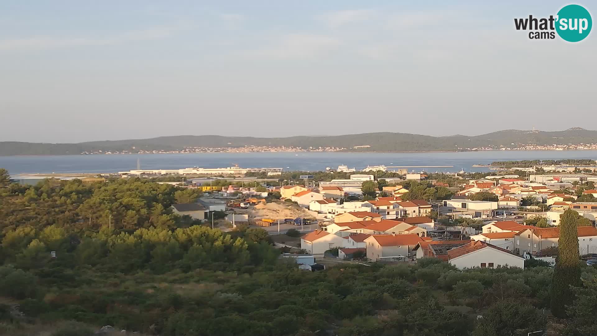 Panorama de la Webcam del Puerto Gazenica de Zadar, Zadar, Croacia