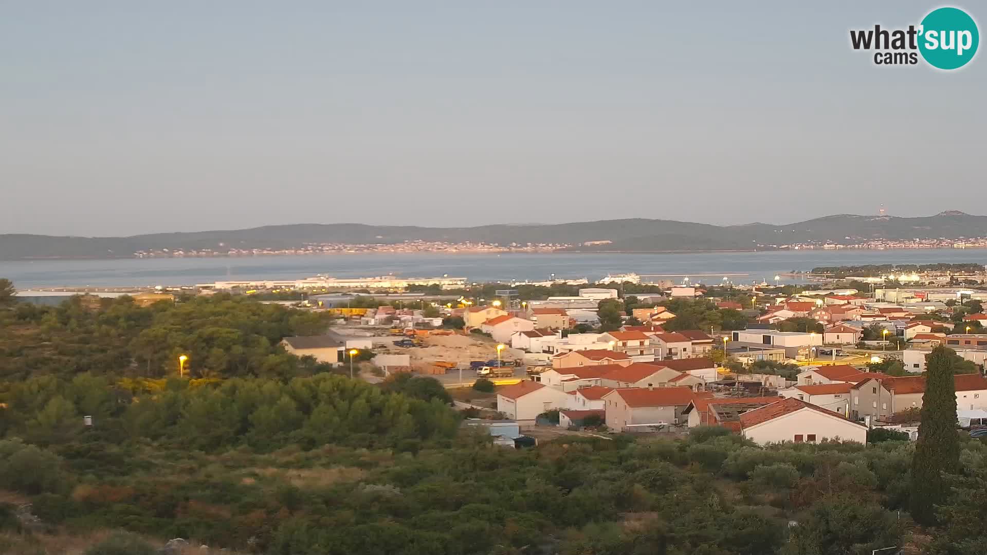 Zadar Pristanišče Gazenica s panoramsko spletno kamero, Zadar, Hrvaška