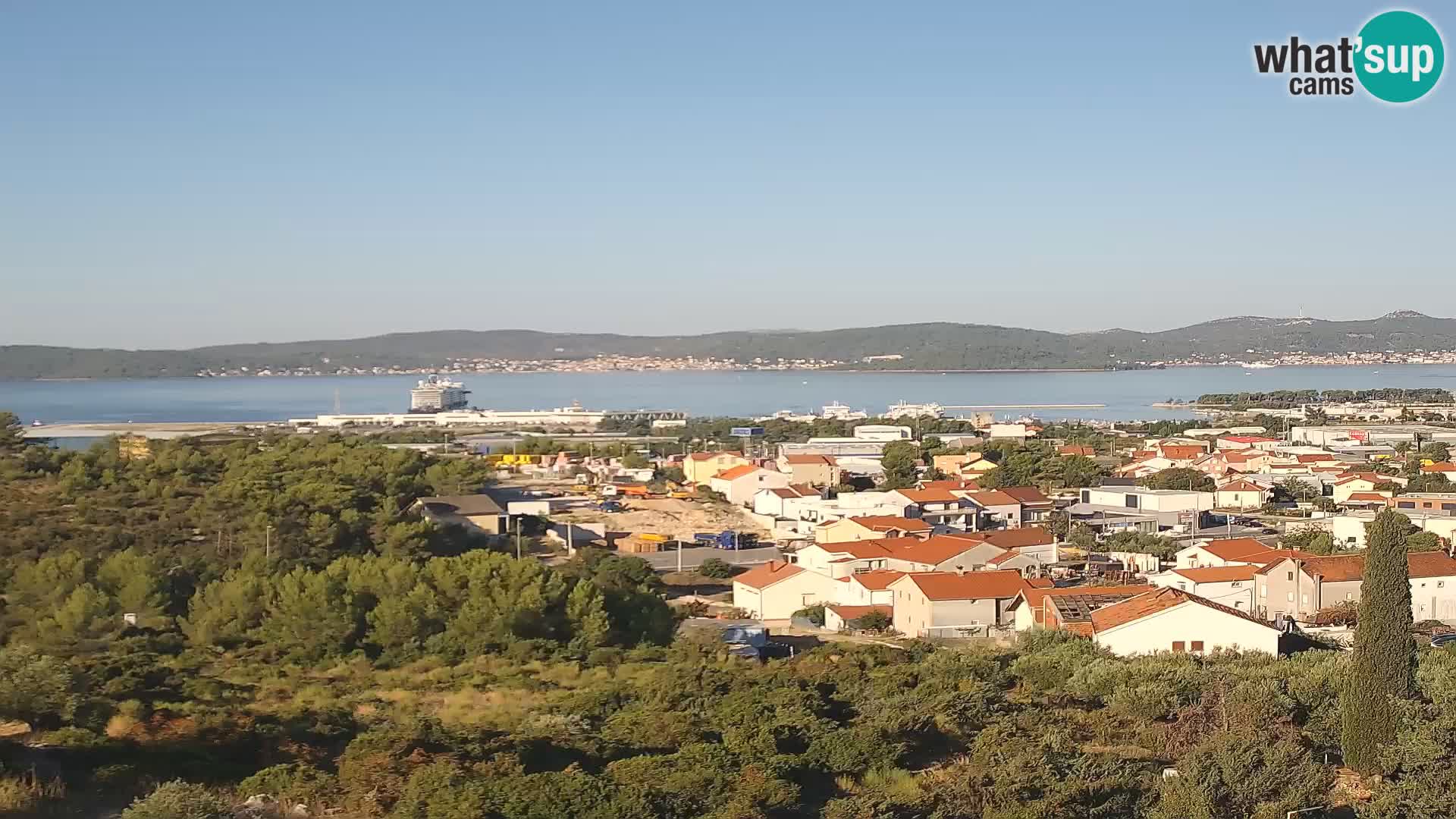 Zadar Pristanišče Gazenica s panoramsko spletno kamero, Zadar, Hrvaška