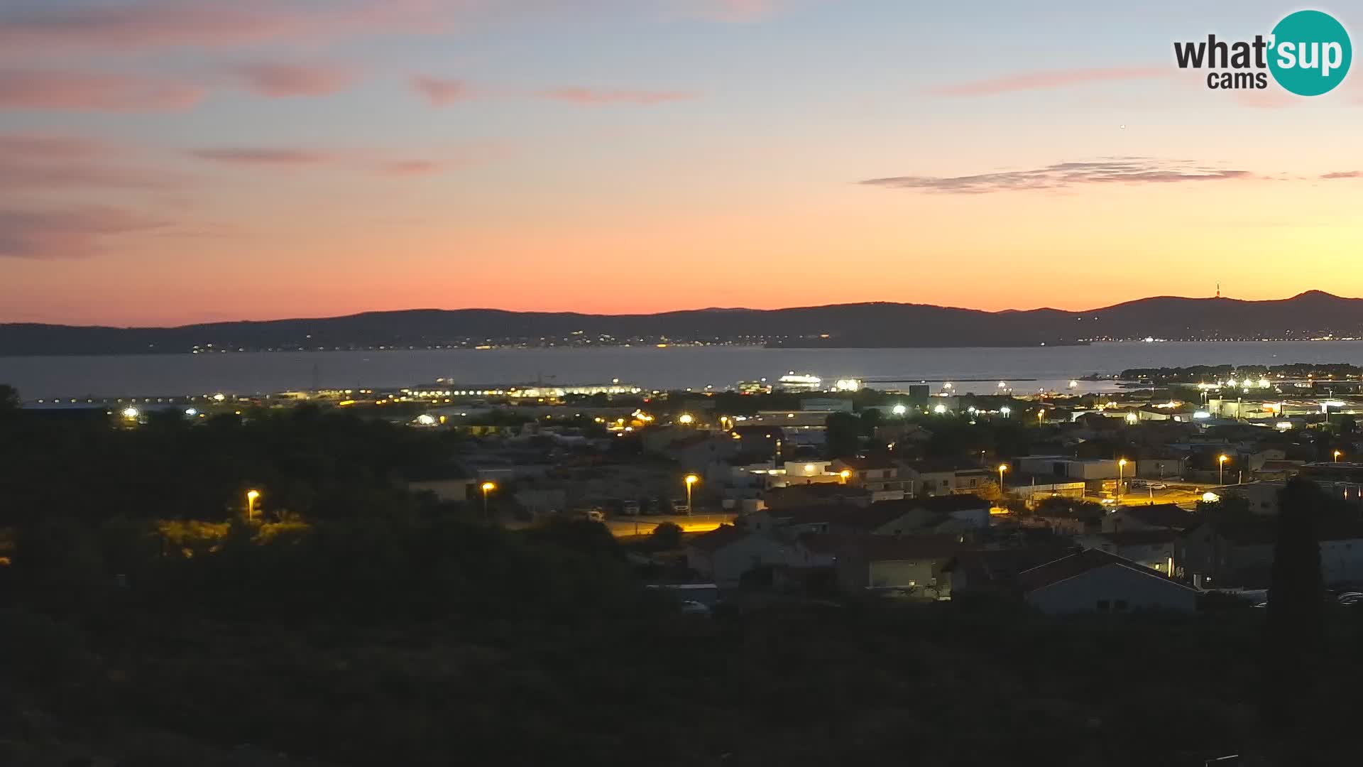Panorama de la Webcam del Puerto Gazenica de Zadar, Zadar, Croacia