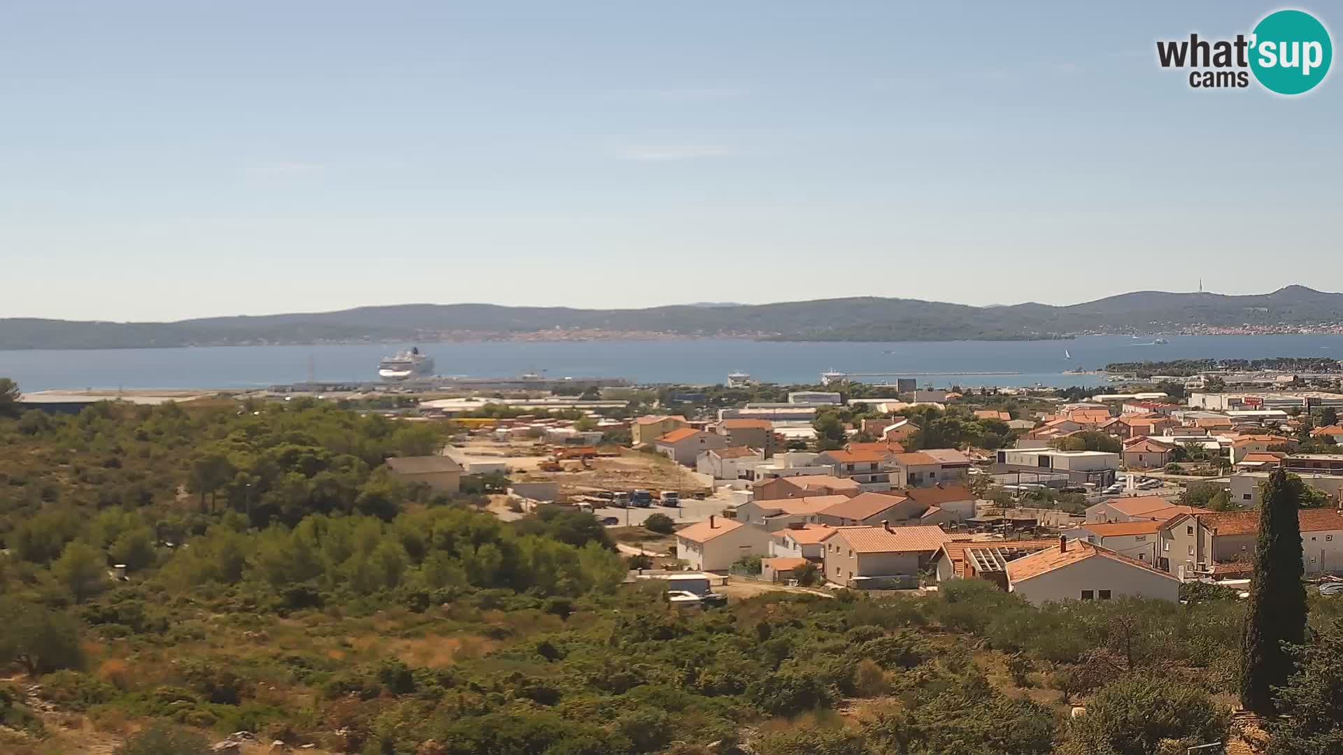 Zadar Pristanišče Gazenica s panoramsko spletno kamero, Zadar, Hrvaška