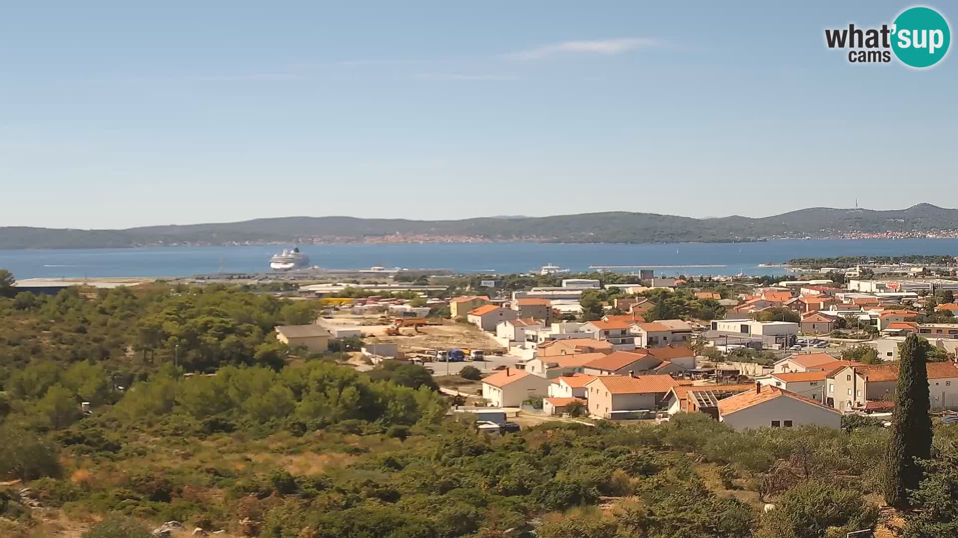 Zadar Pristanišče Gazenica s panoramsko spletno kamero, Zadar, Hrvaška