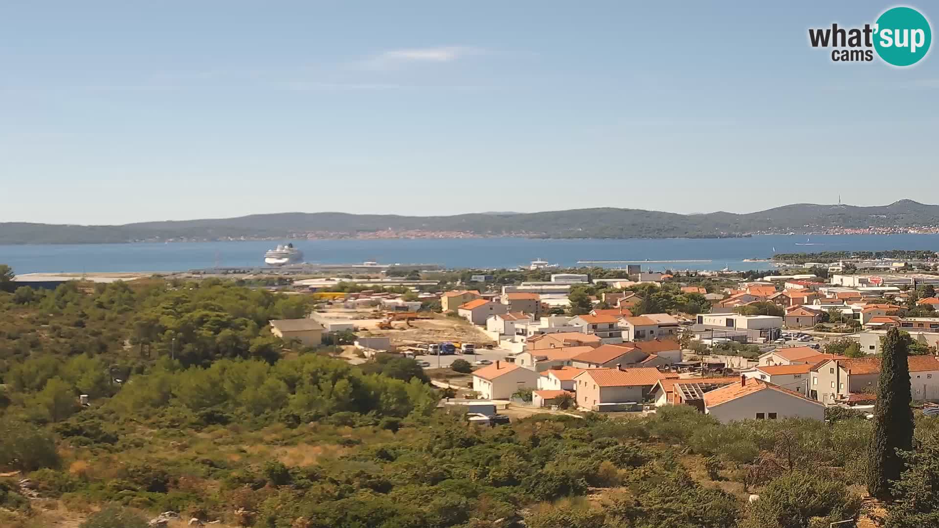 Zadar Pristanišče Gazenica s panoramsko spletno kamero, Zadar, Hrvaška