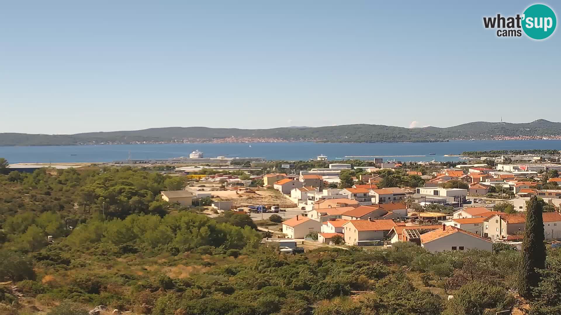Zadar Pristanišče Gazenica s panoramsko spletno kamero, Zadar, Hrvaška