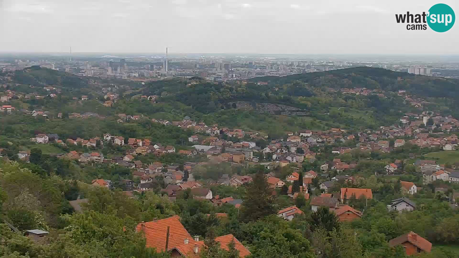 Vue panoramique de Zagreb