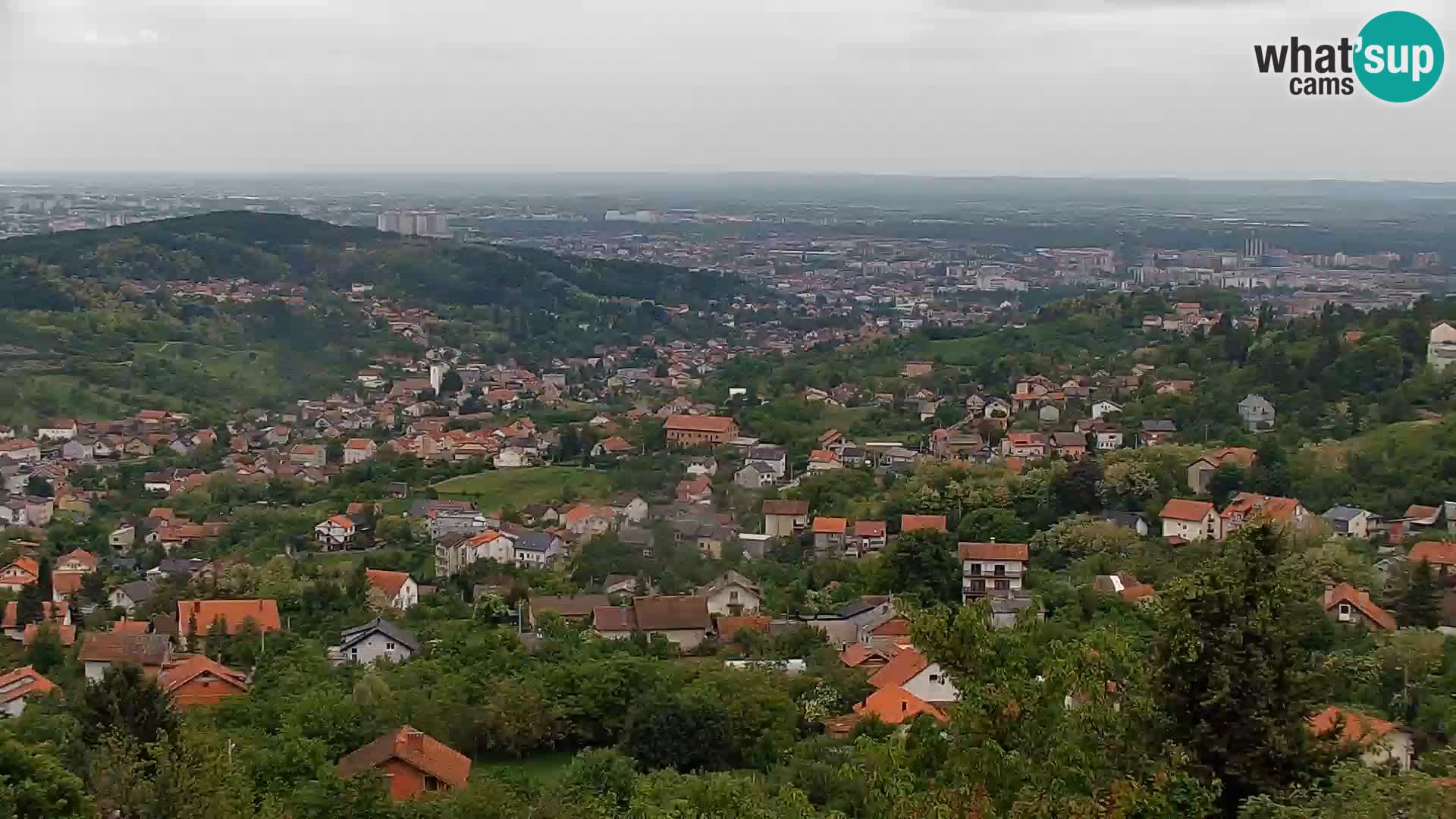 Panoramic view of Zagreb