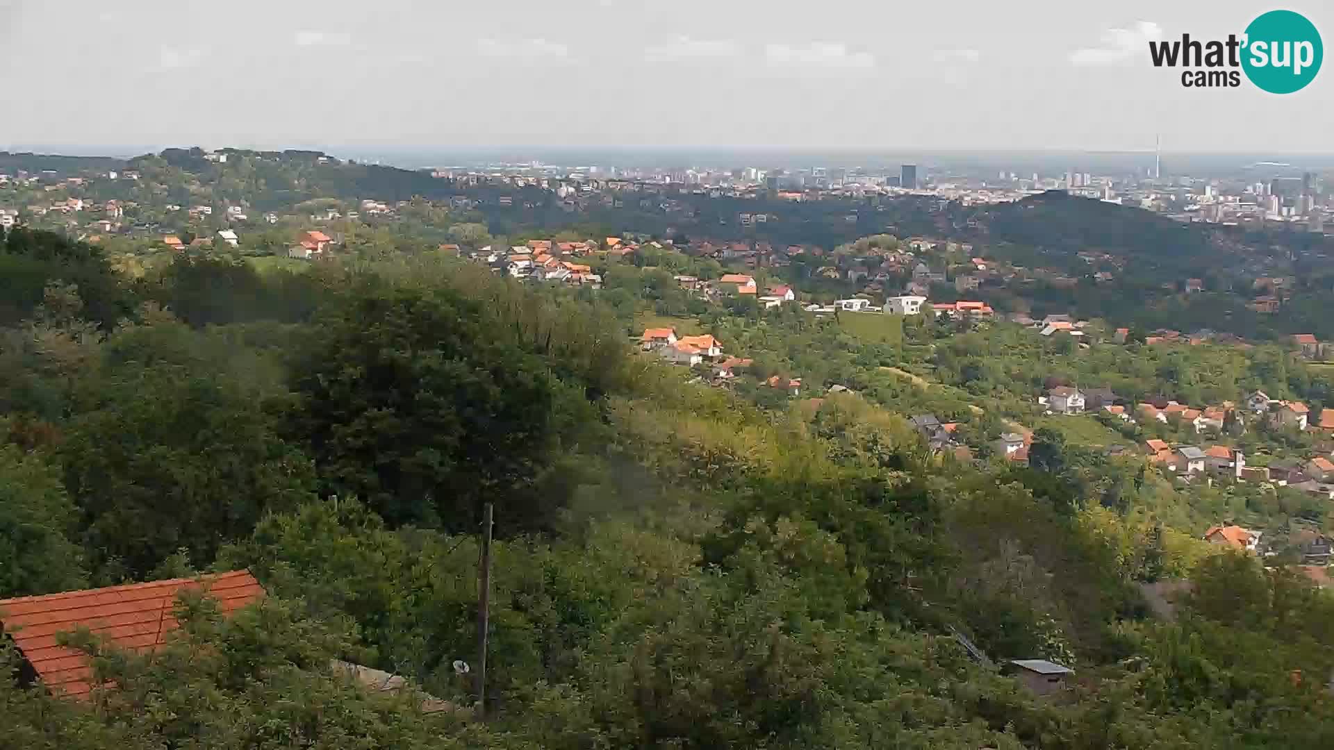 Vista panoramica di Zagabria