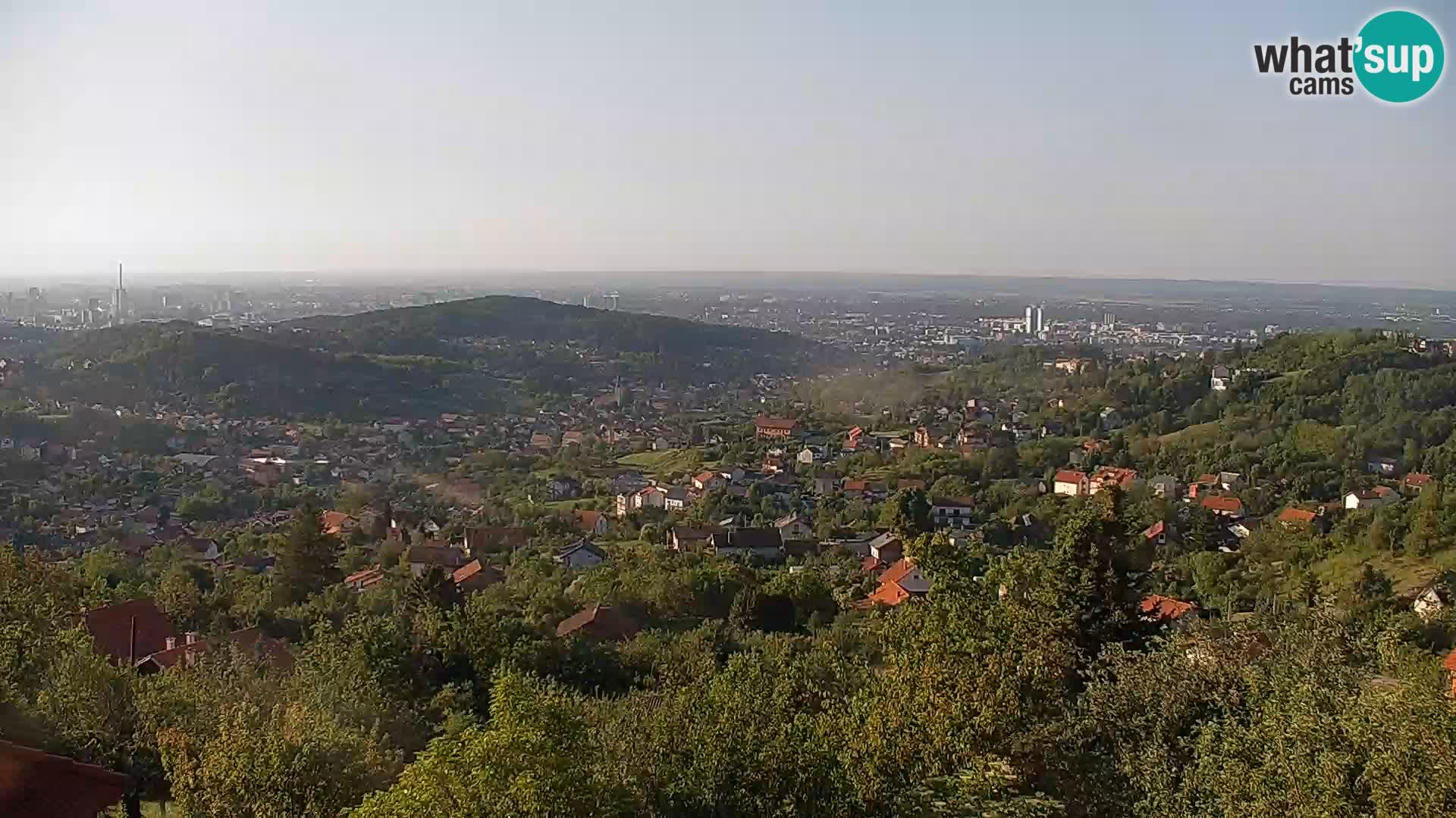 Vista panoramica di Zagabria