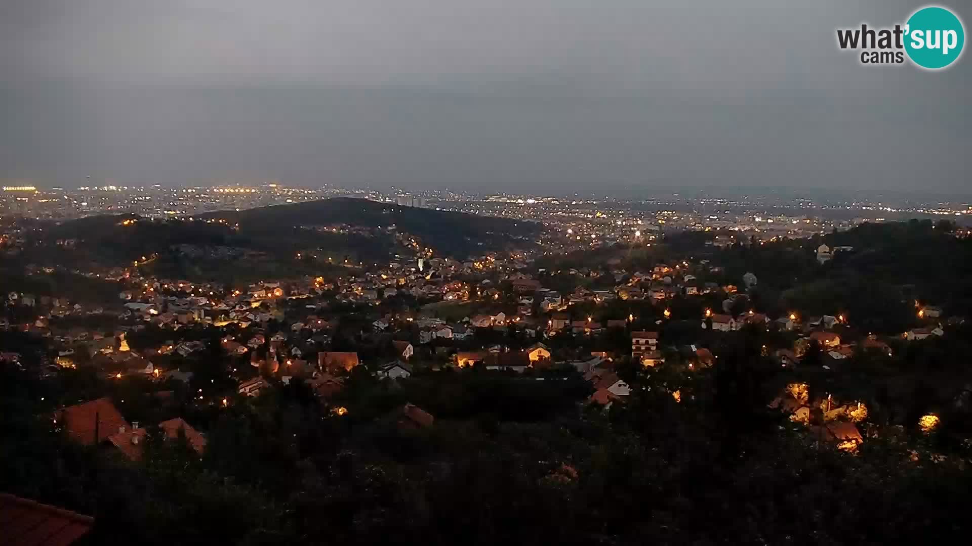 Panoramic view of Zagreb