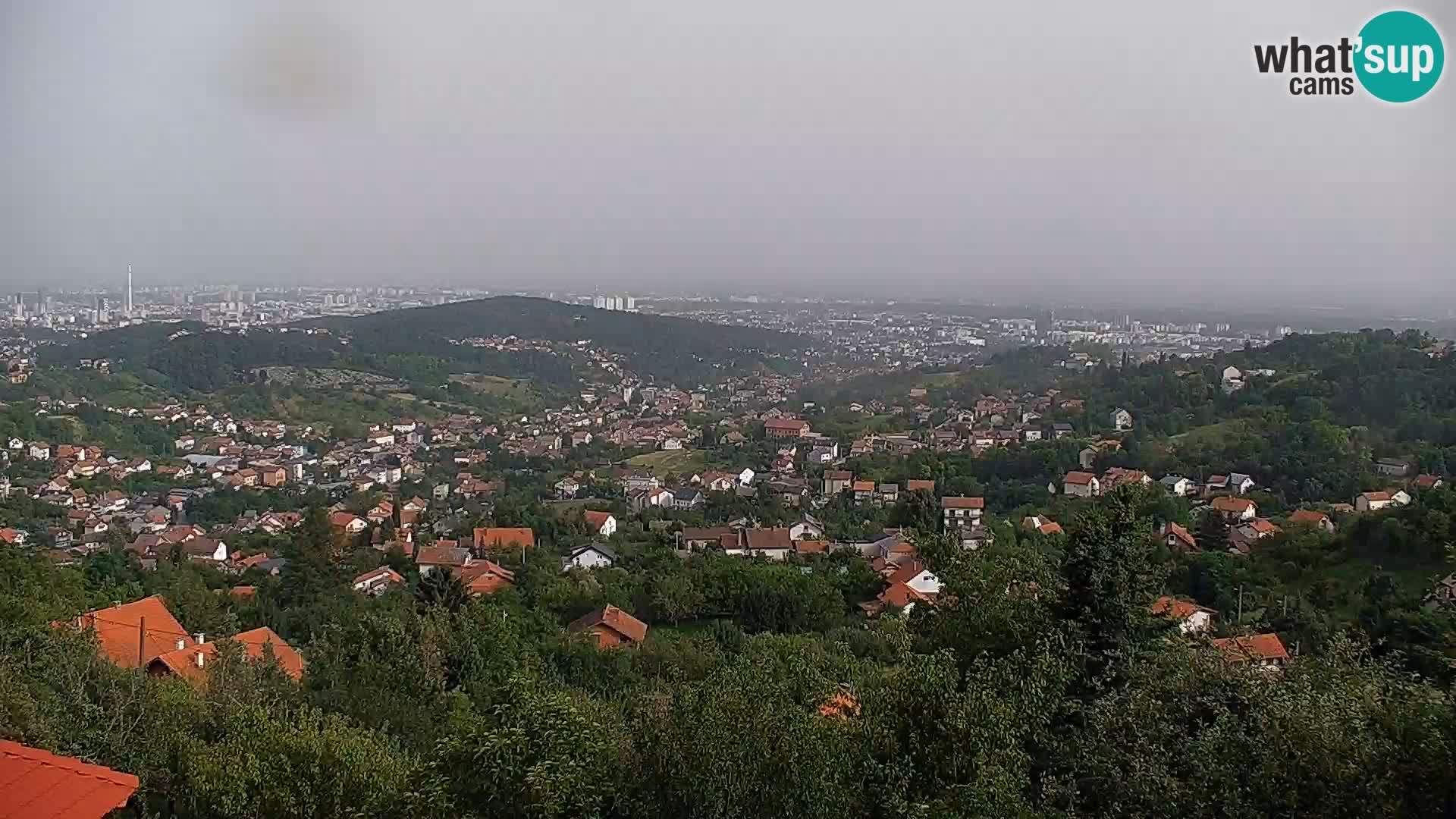 Vista panoramica di Zagabria