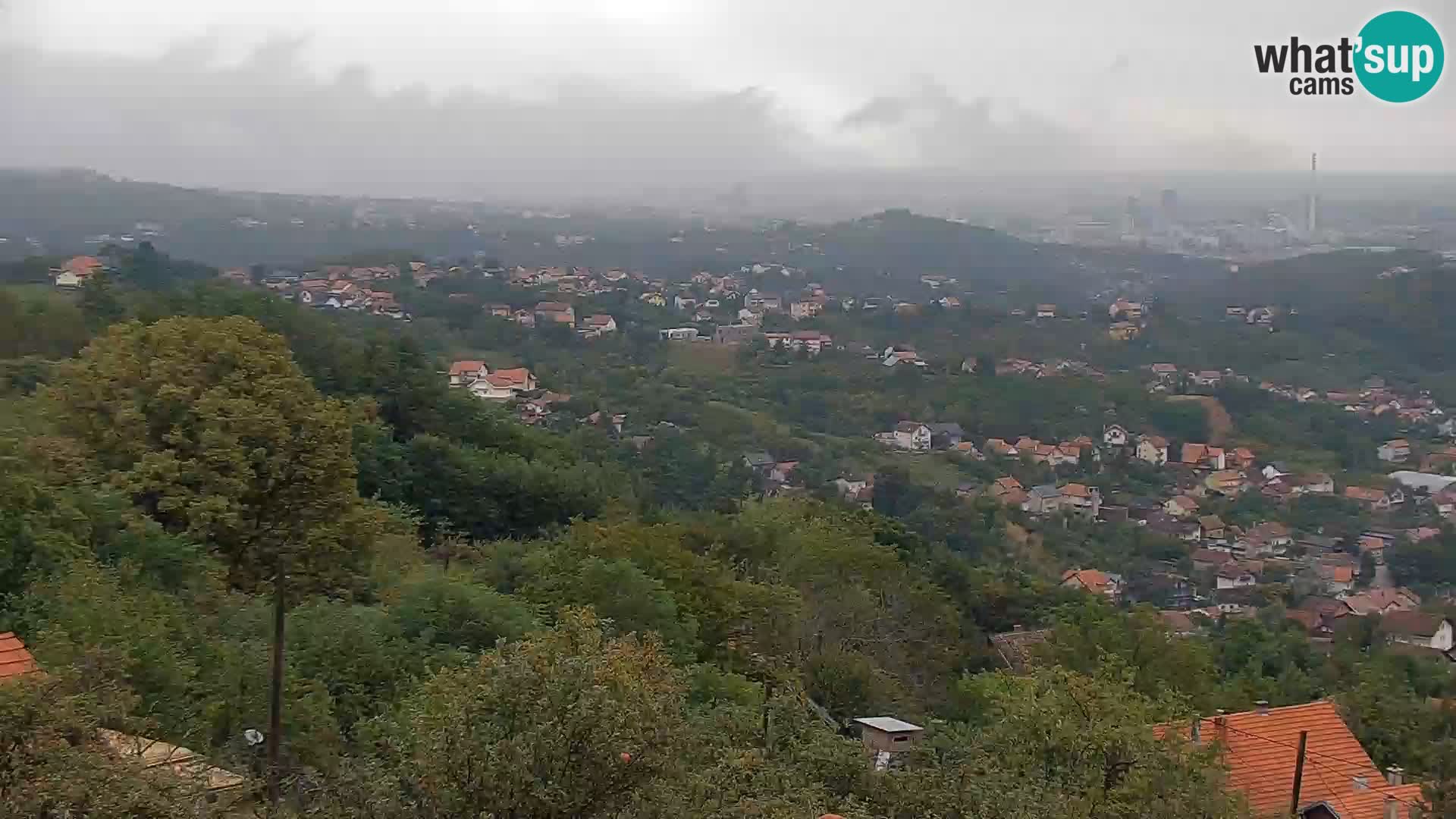 Vista panoramica di Zagabria