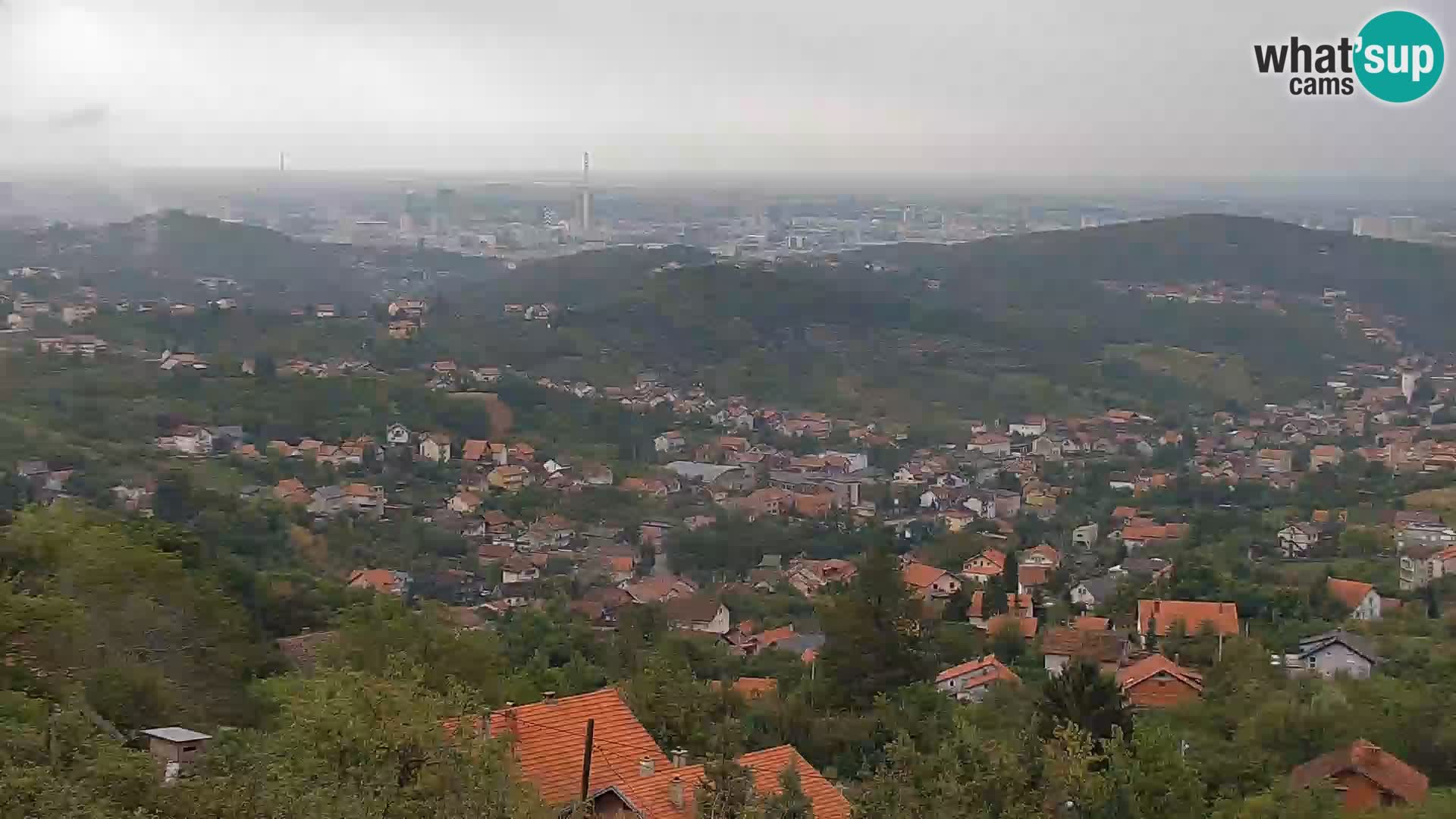 Vista panoramica di Zagabria