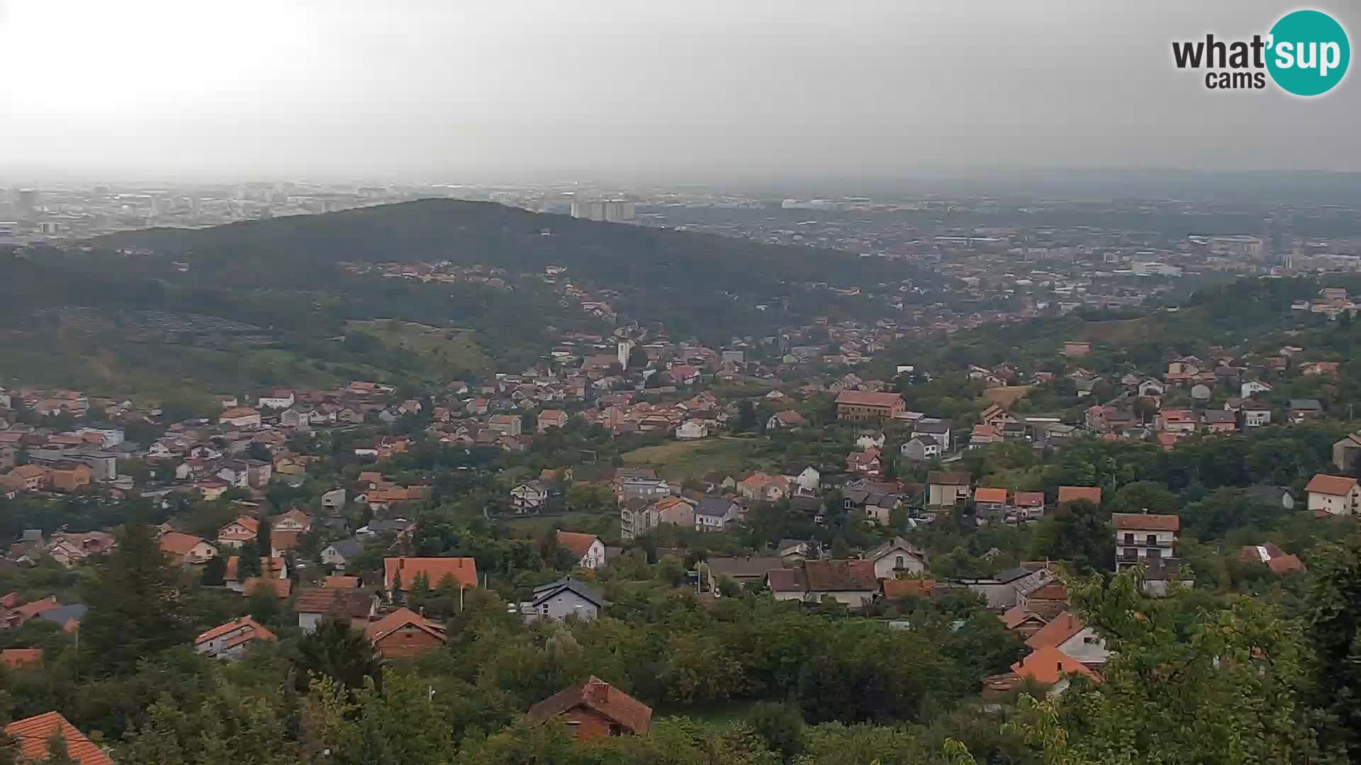 Vista panoramica di Zagabria