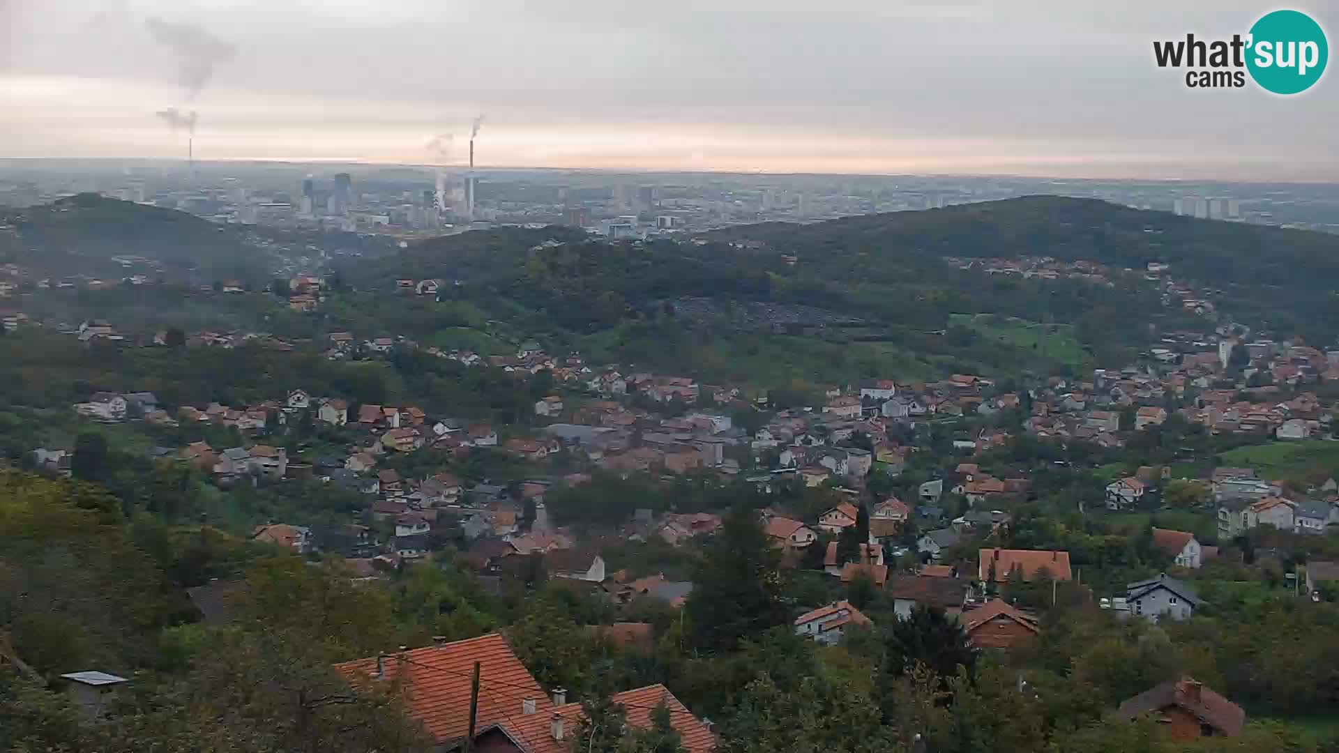 Vue panoramique de Zagreb