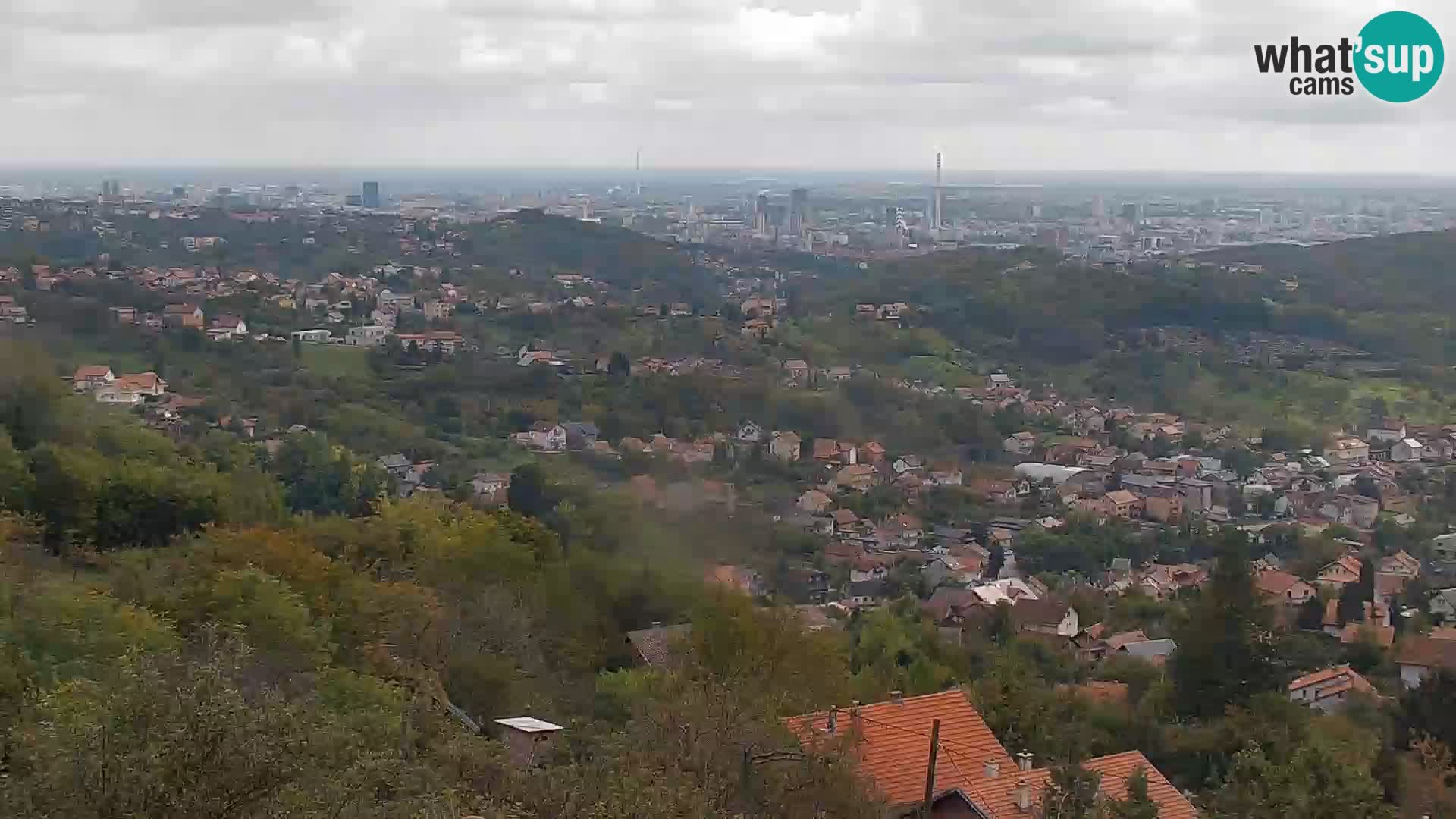 Vista panoramica di Zagabria