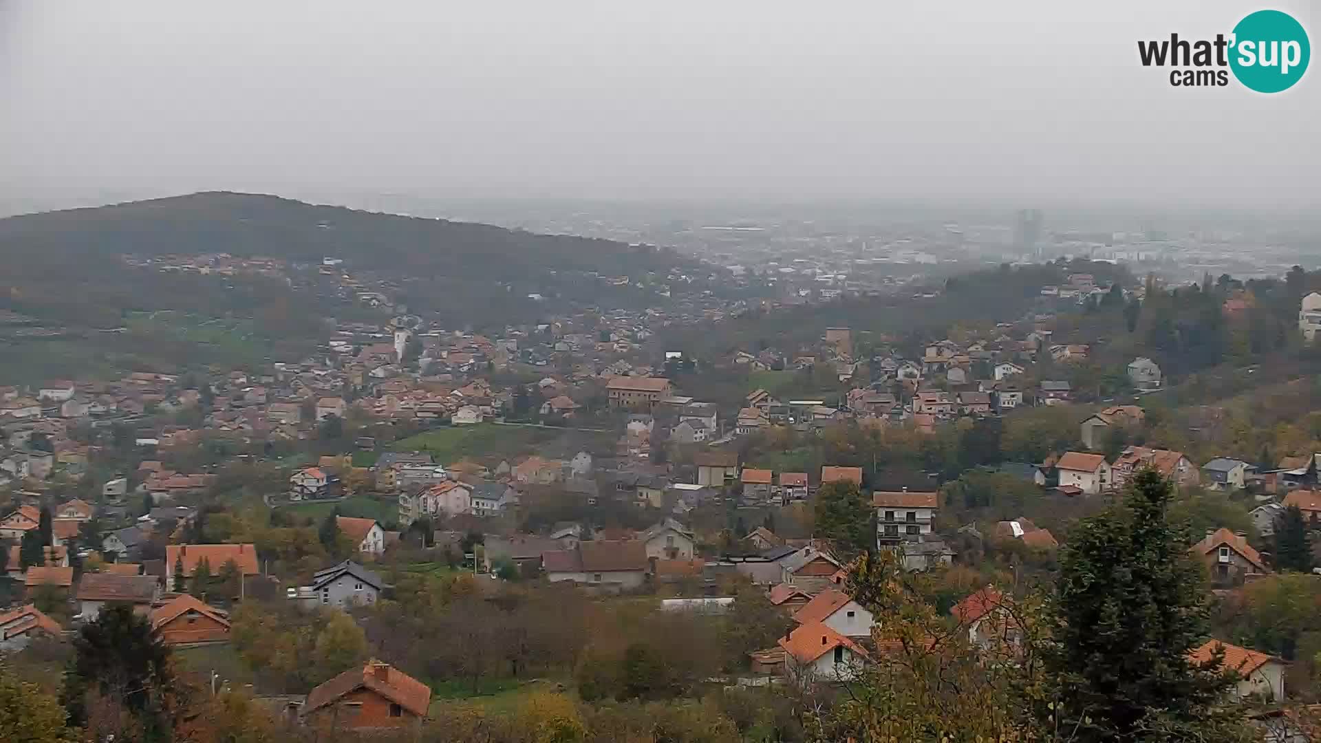 Vista panoramica di Zagabria