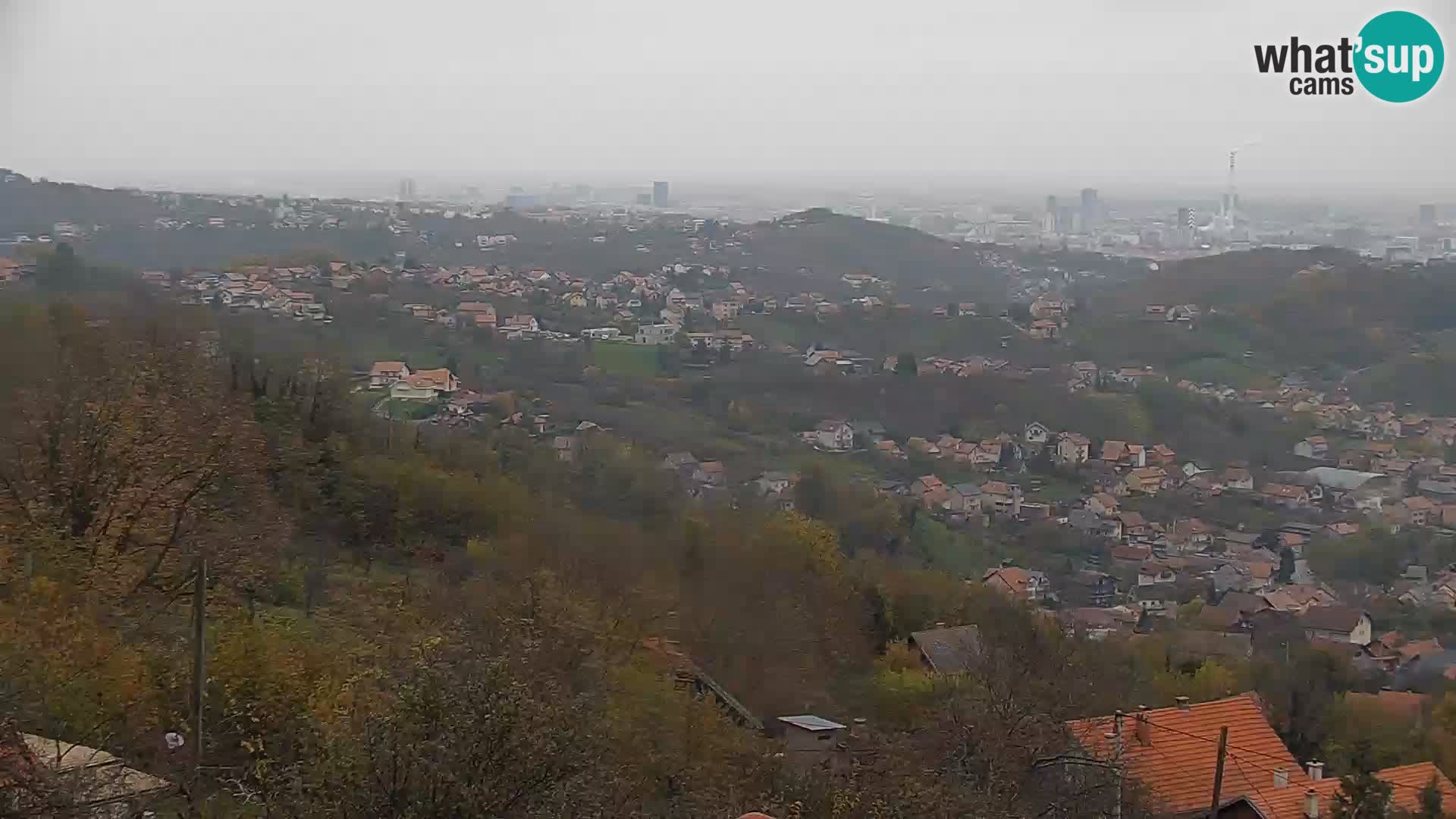 Vista panoramica di Zagabria