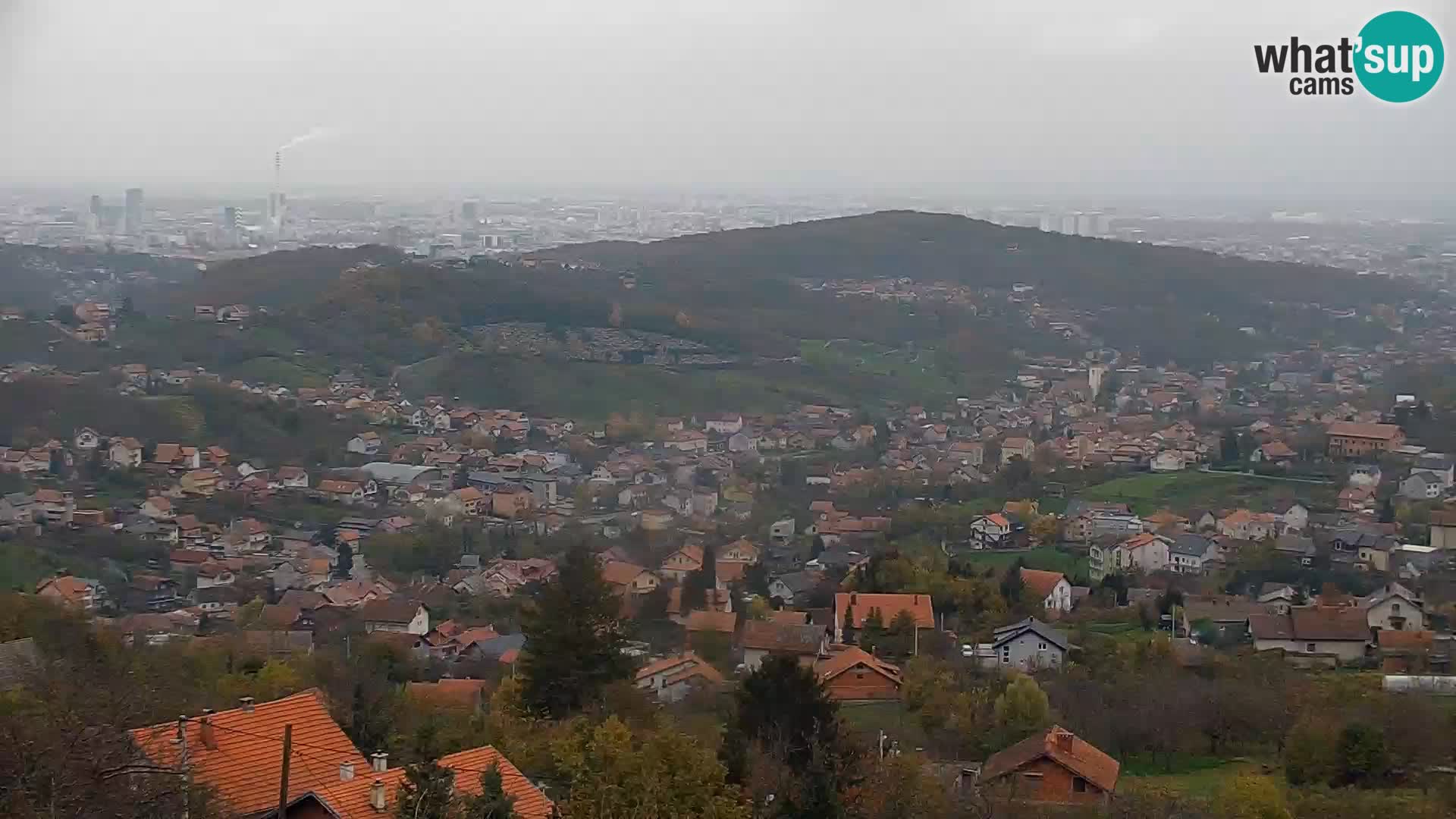 Vista panoramica di Zagabria