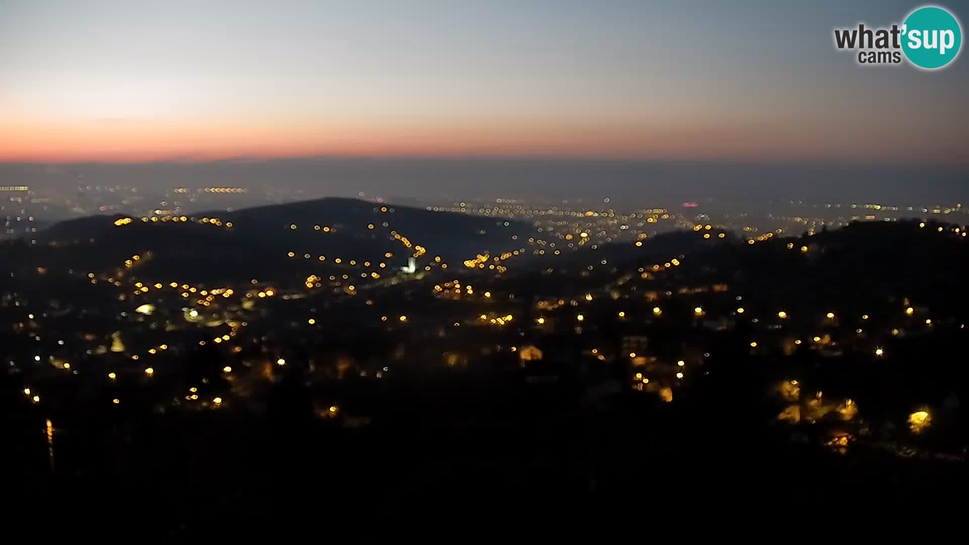 Vista panoramica di Zagabria