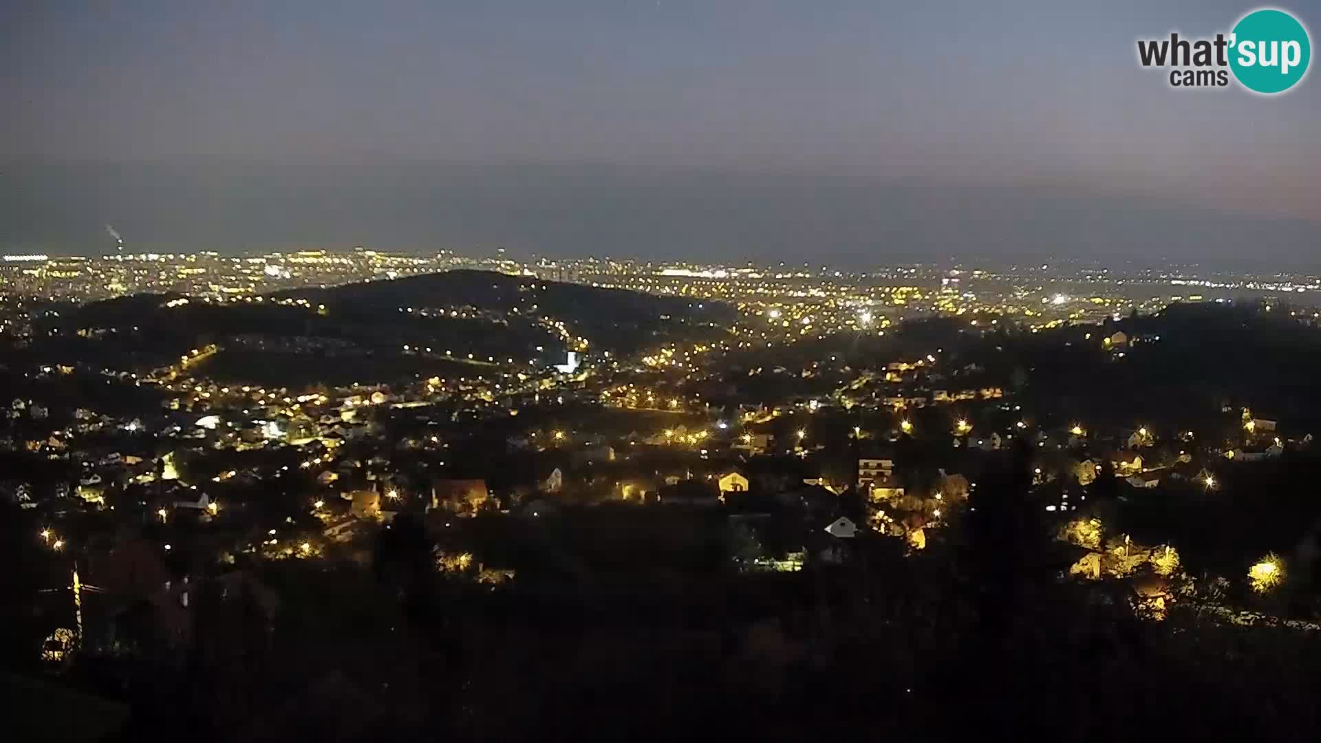 Panoramski pogled na Zagreb