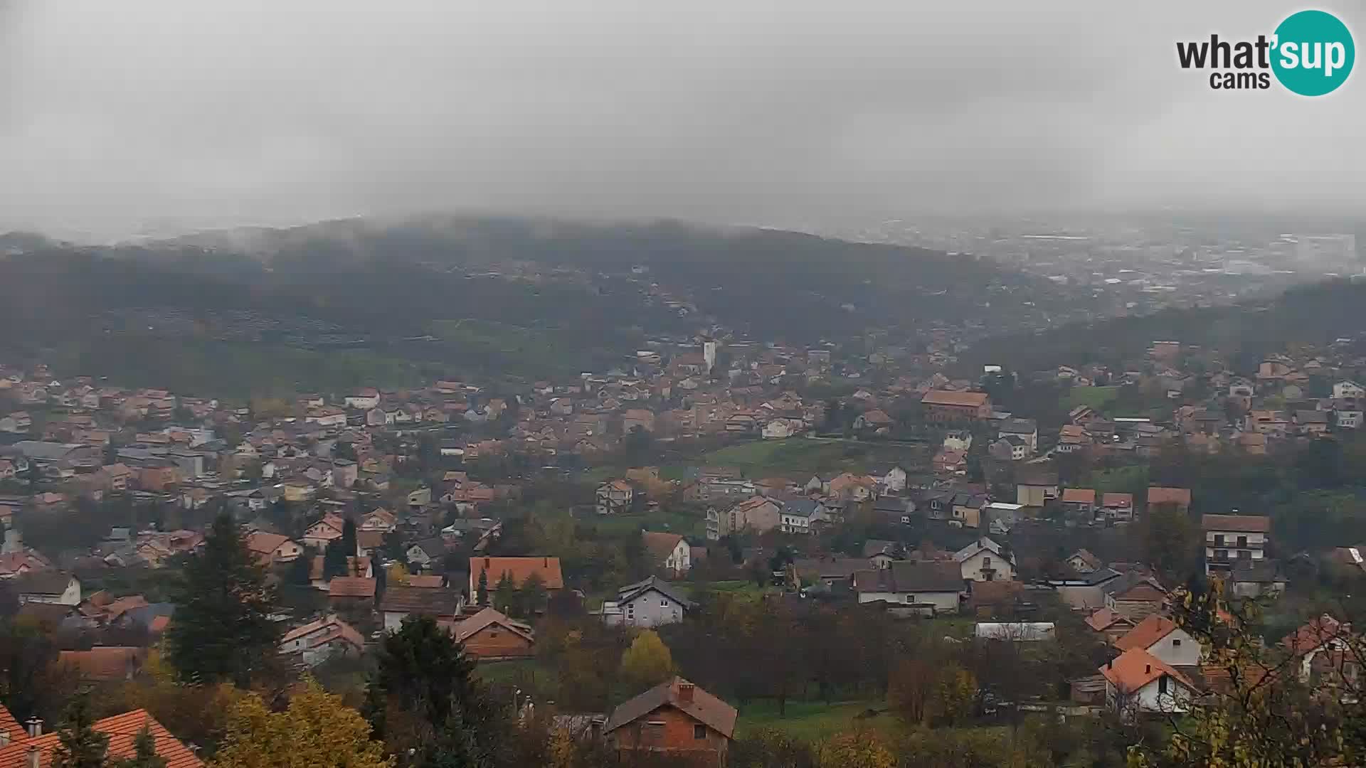 Vista panoramica di Zagabria