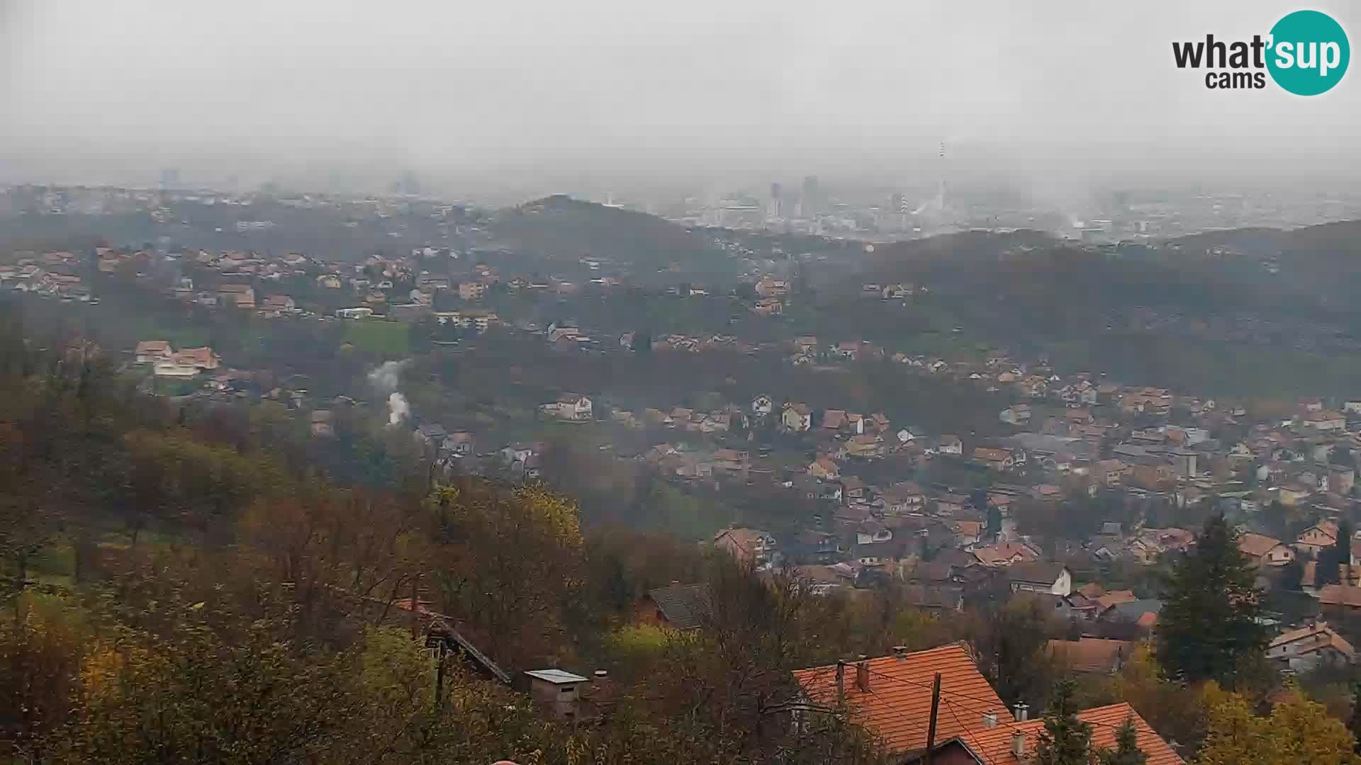 Vista panoramica di Zagabria