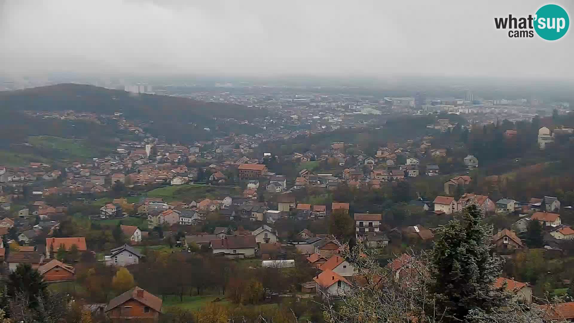 Vista panoramica di Zagabria