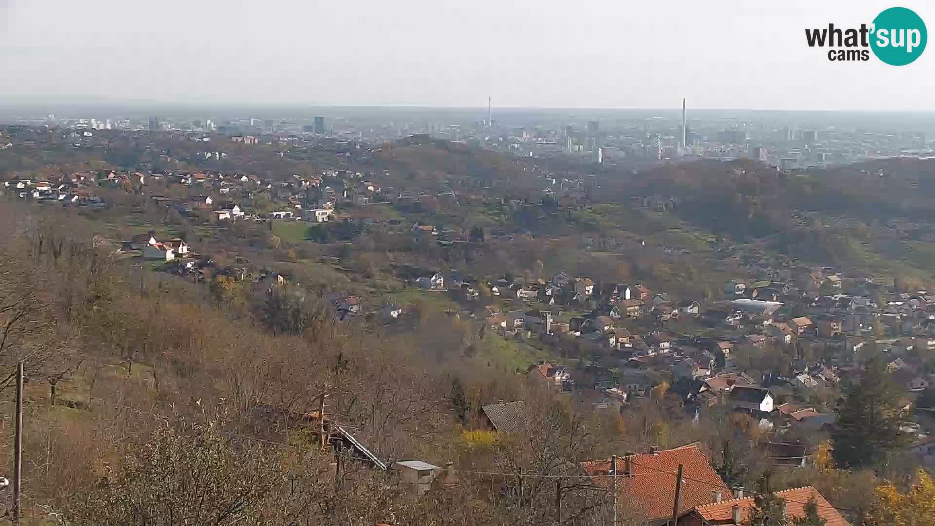 Vista panoramica di Zagabria