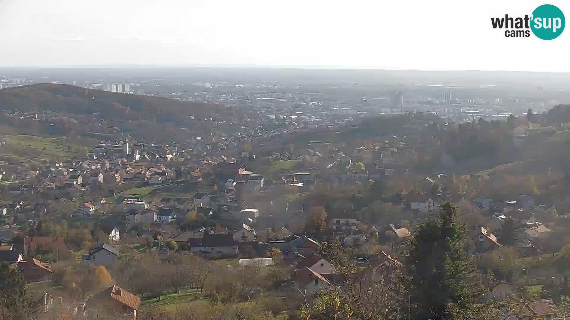 Vista panoramica di Zagabria