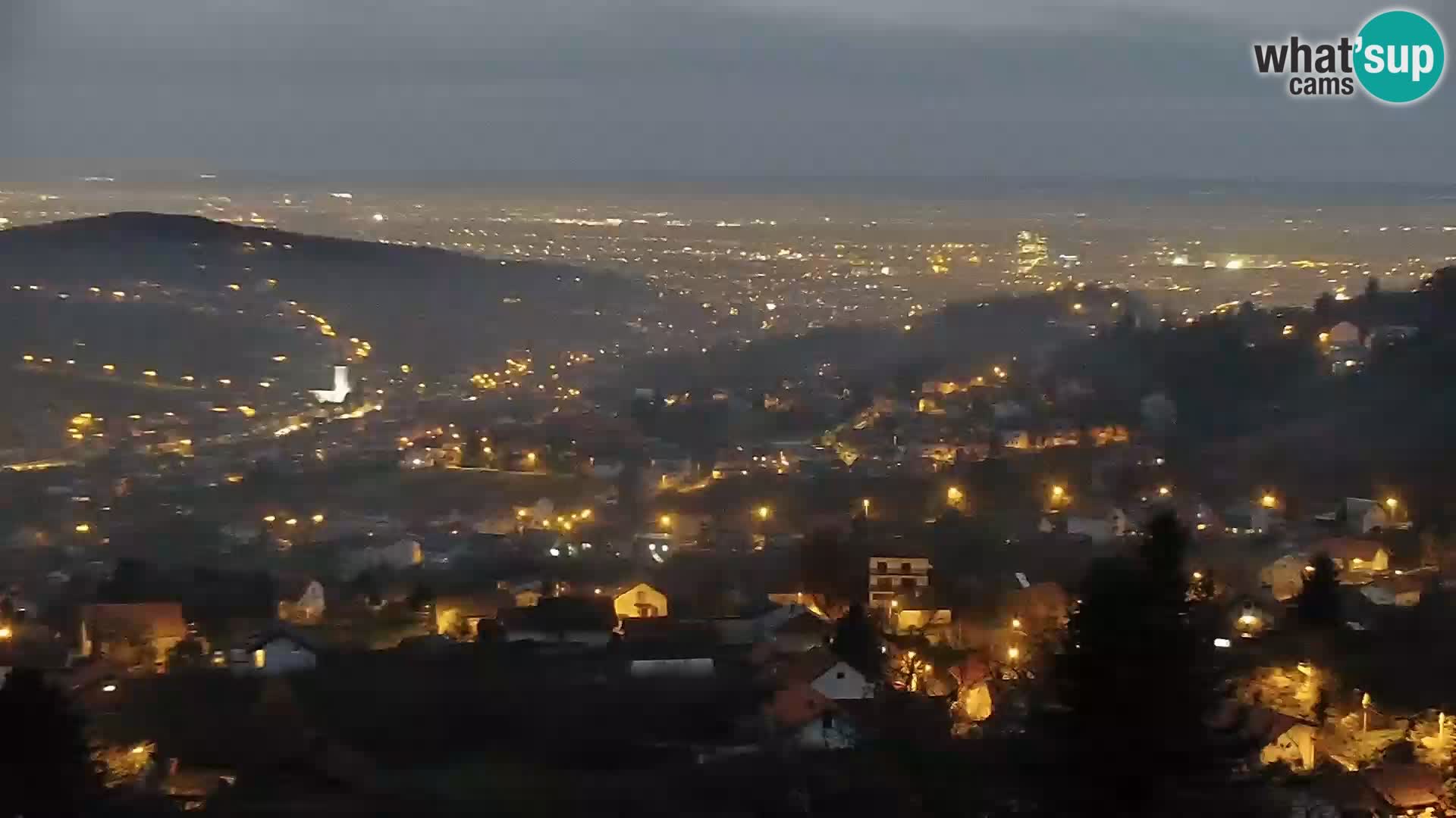 Vista panoramica di Zagabria