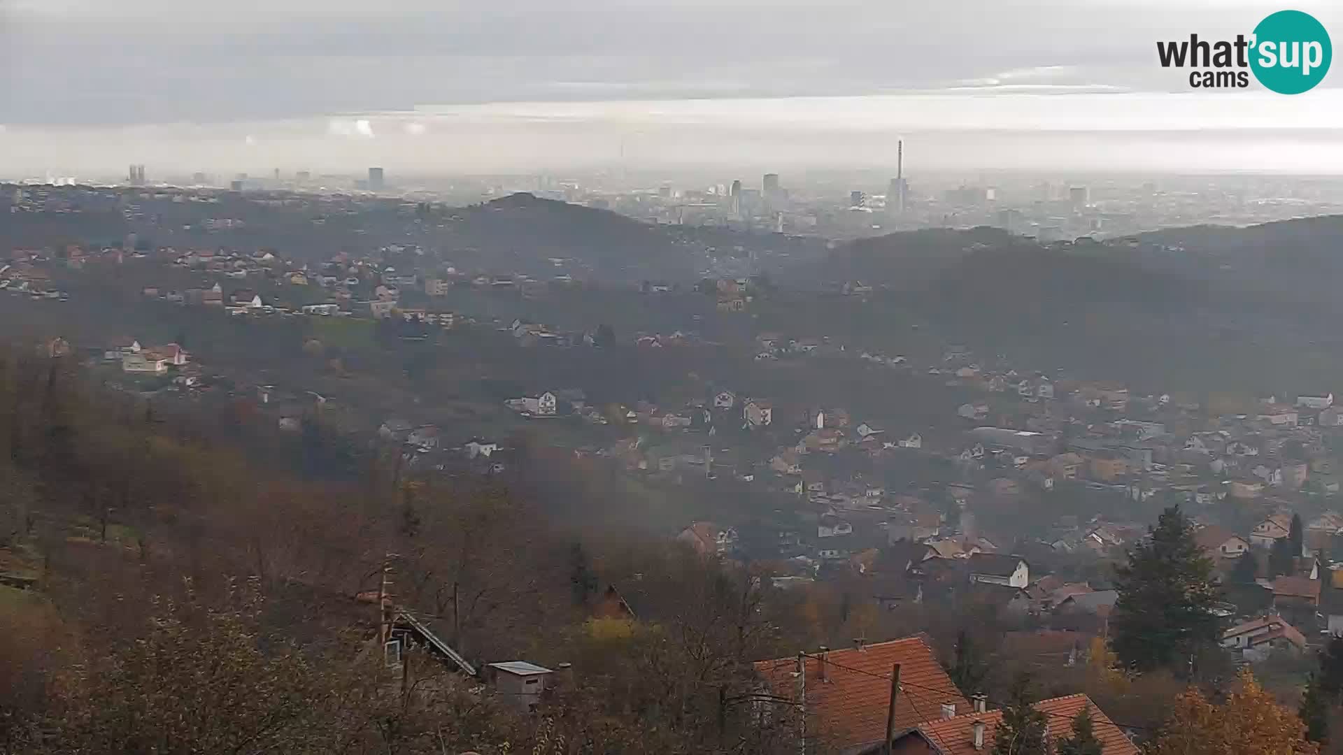 Vista panoramica di Zagabria