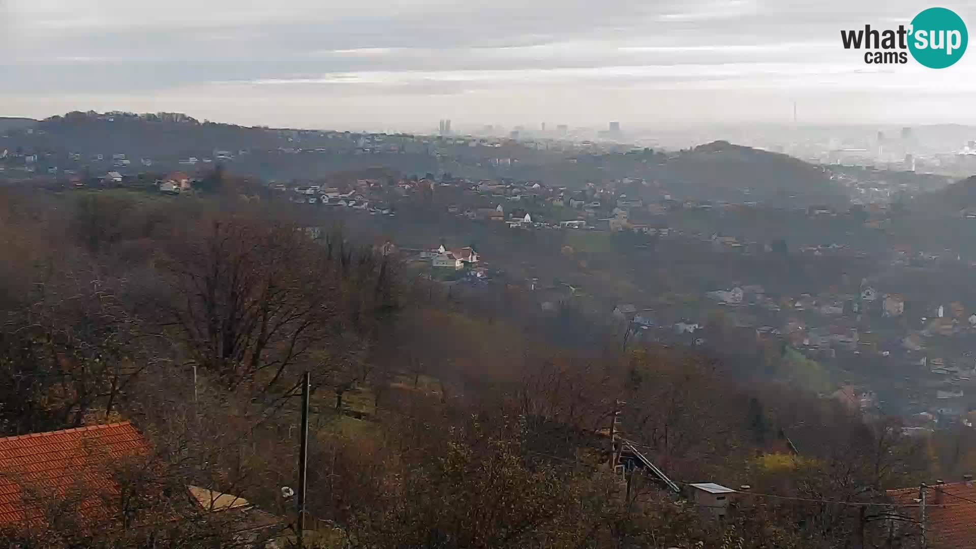 Vista panoramica di Zagabria