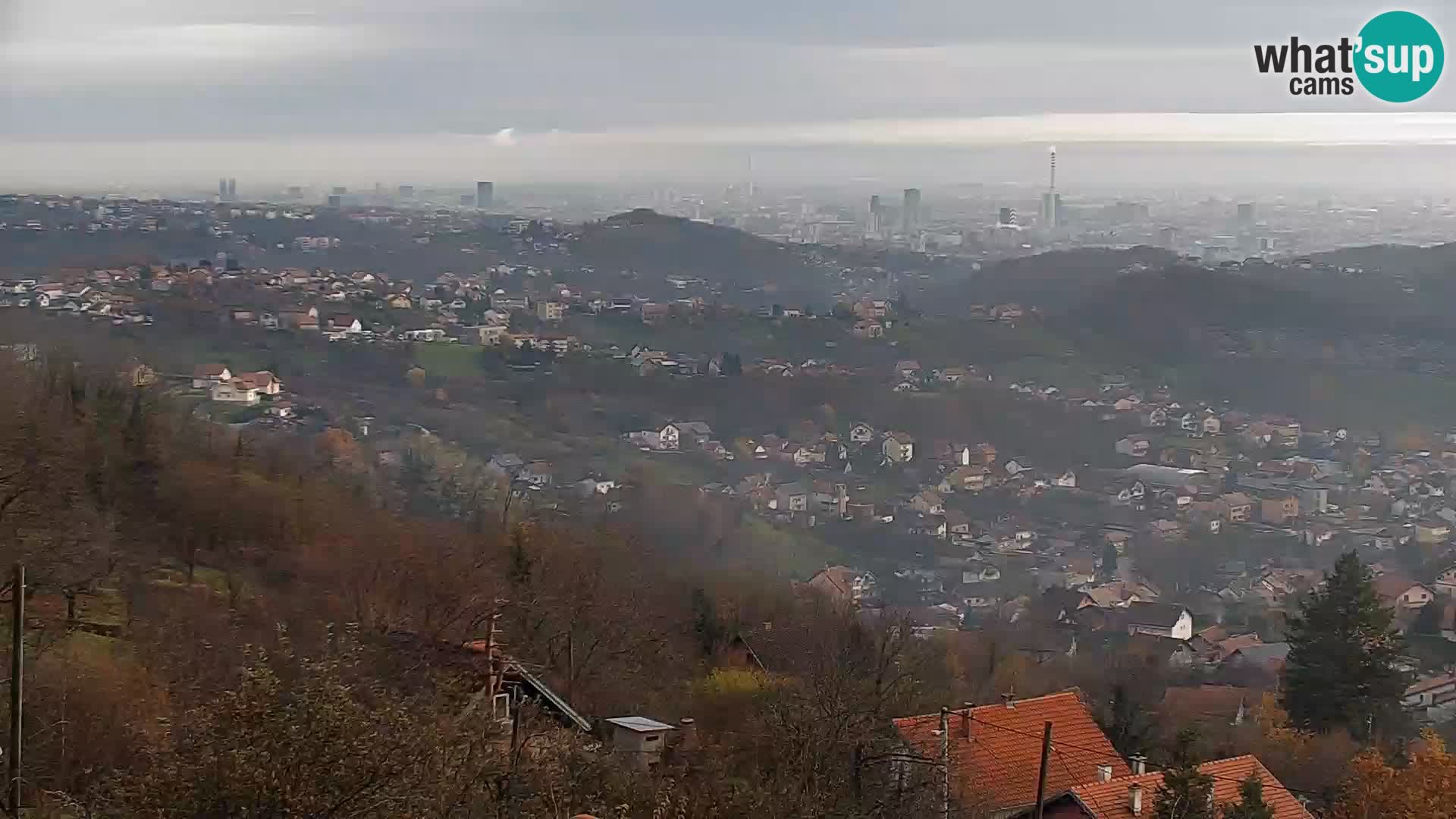 Panoramski pogled na Zagreb