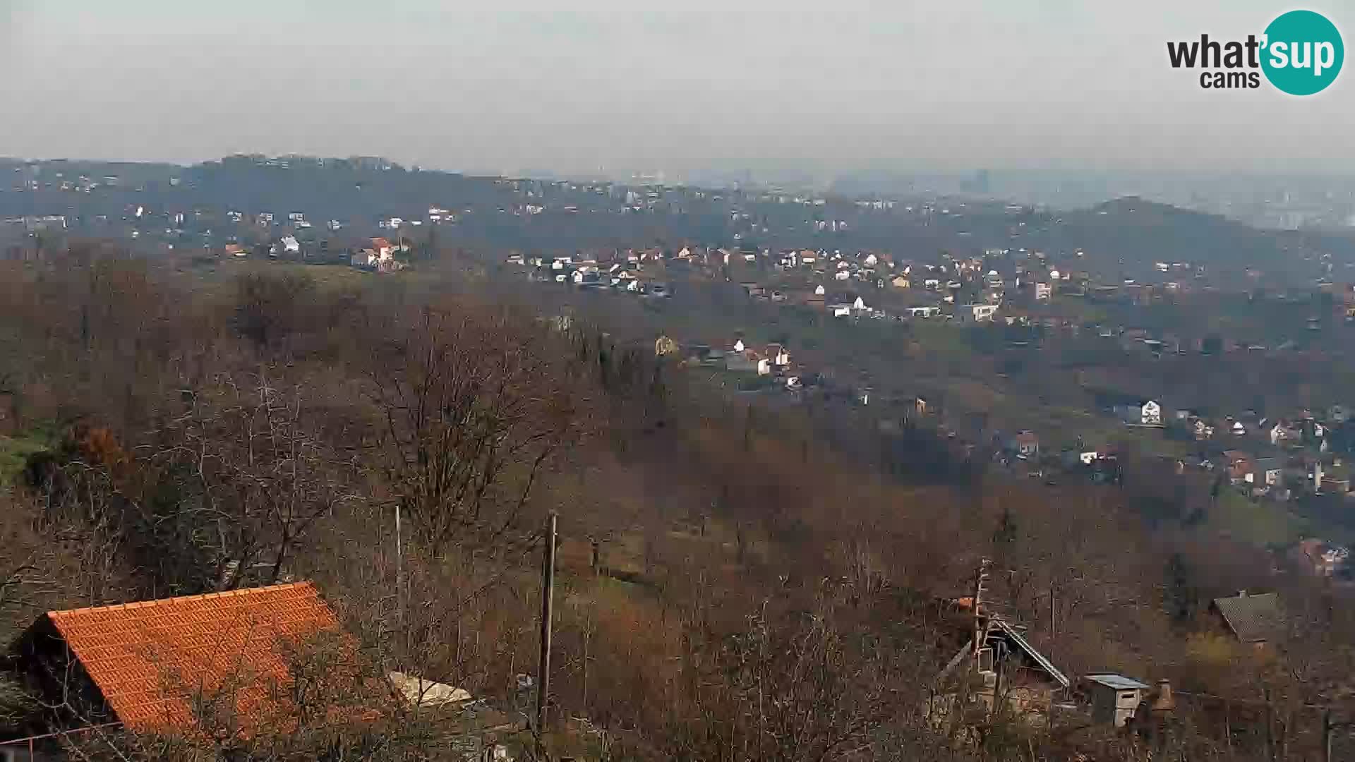 Vista panoramica di Zagabria