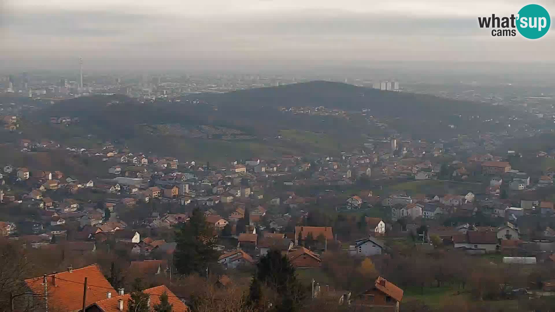 Vista panoramica di Zagabria