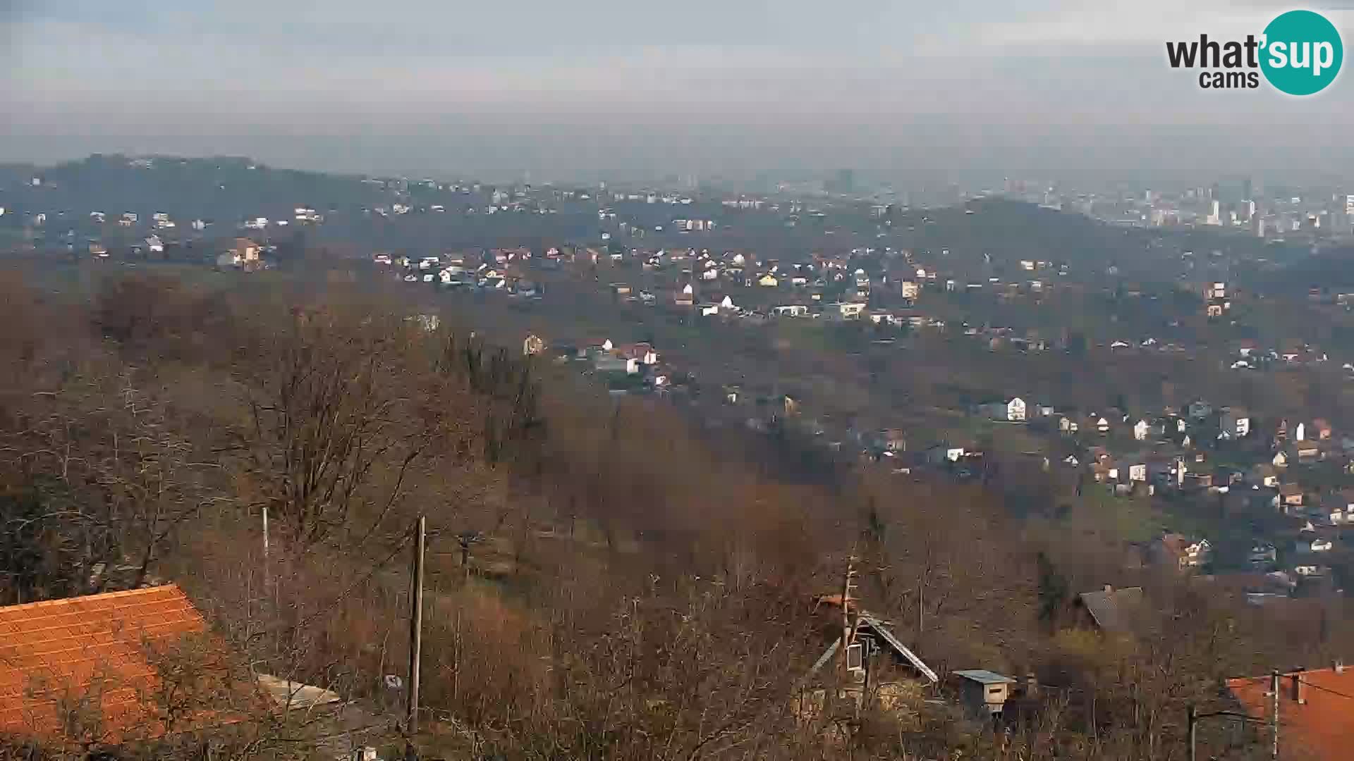 Vista panoramica di Zagabria