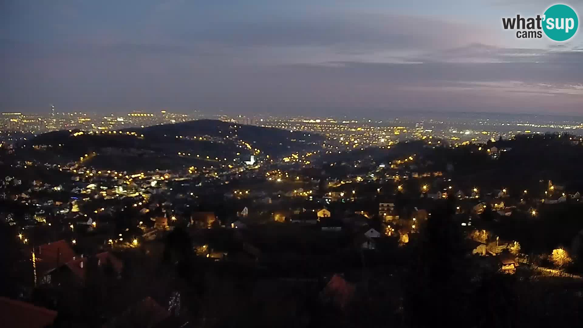 Panoramski pogled na Zagreb