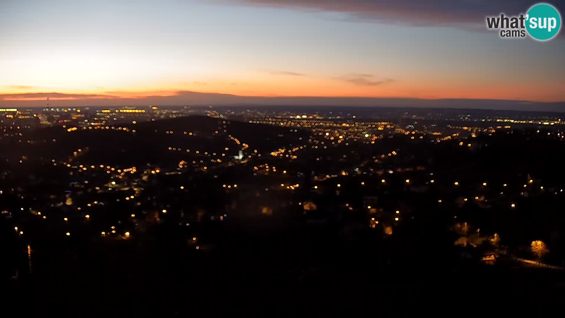 Vista panoramica di Zagabria