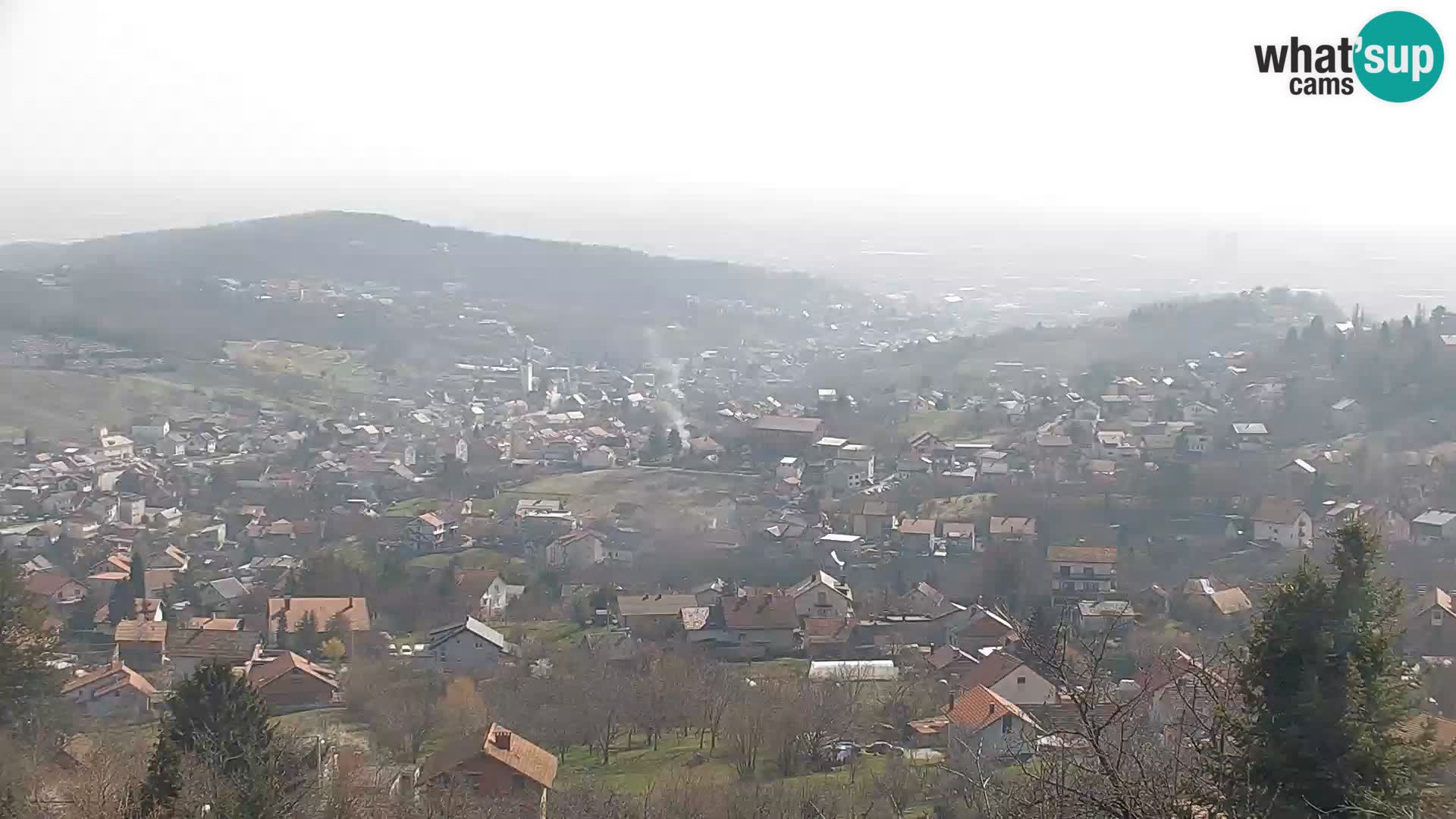 Vista panoramica di Zagabria