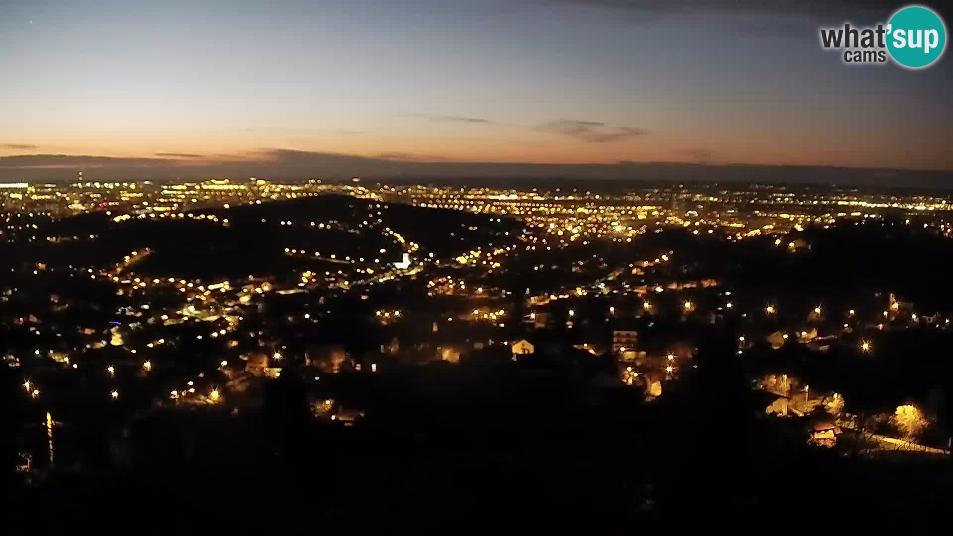 Vista panoramica di Zagabria