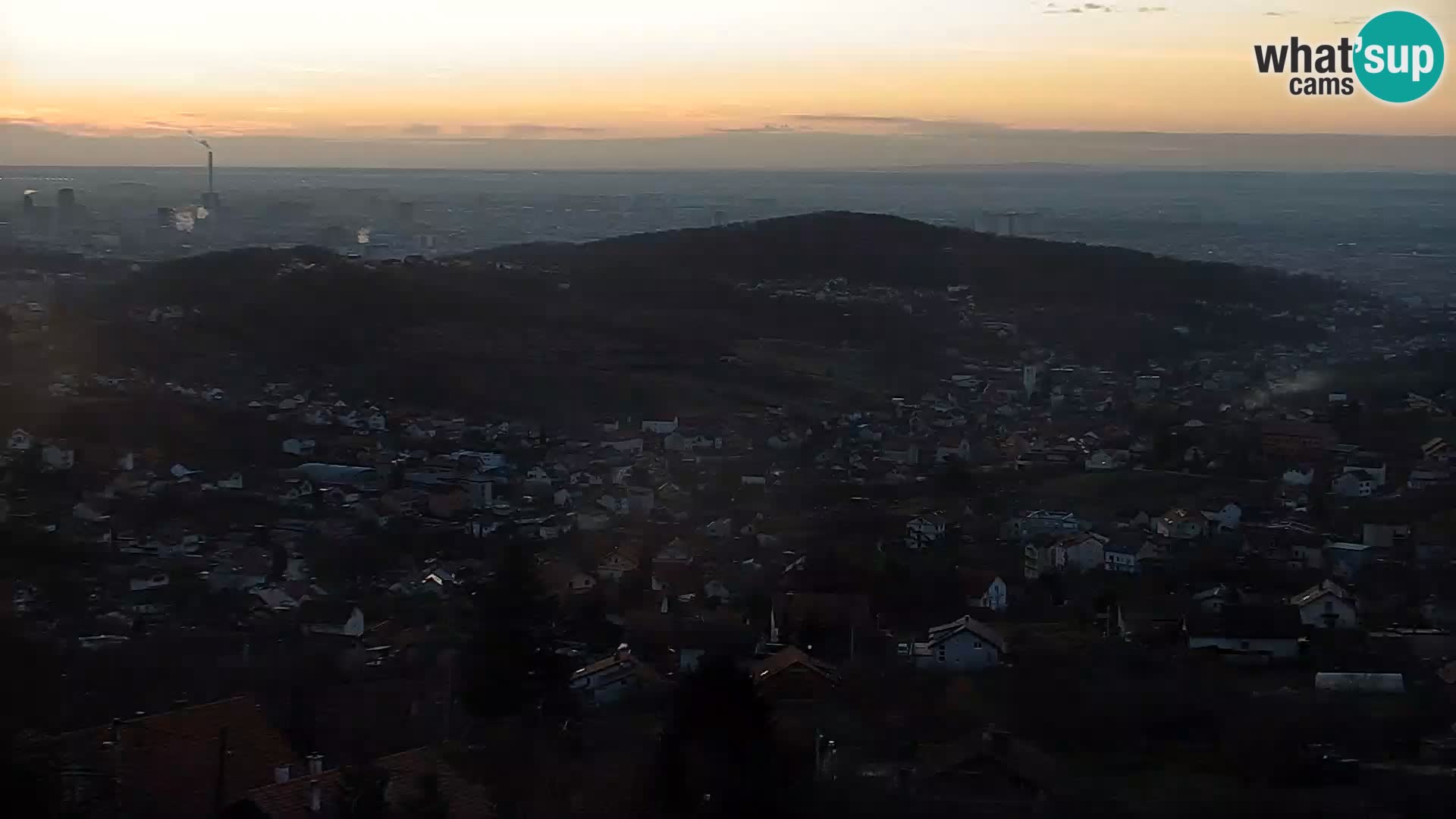 Vista panoramica di Zagabria