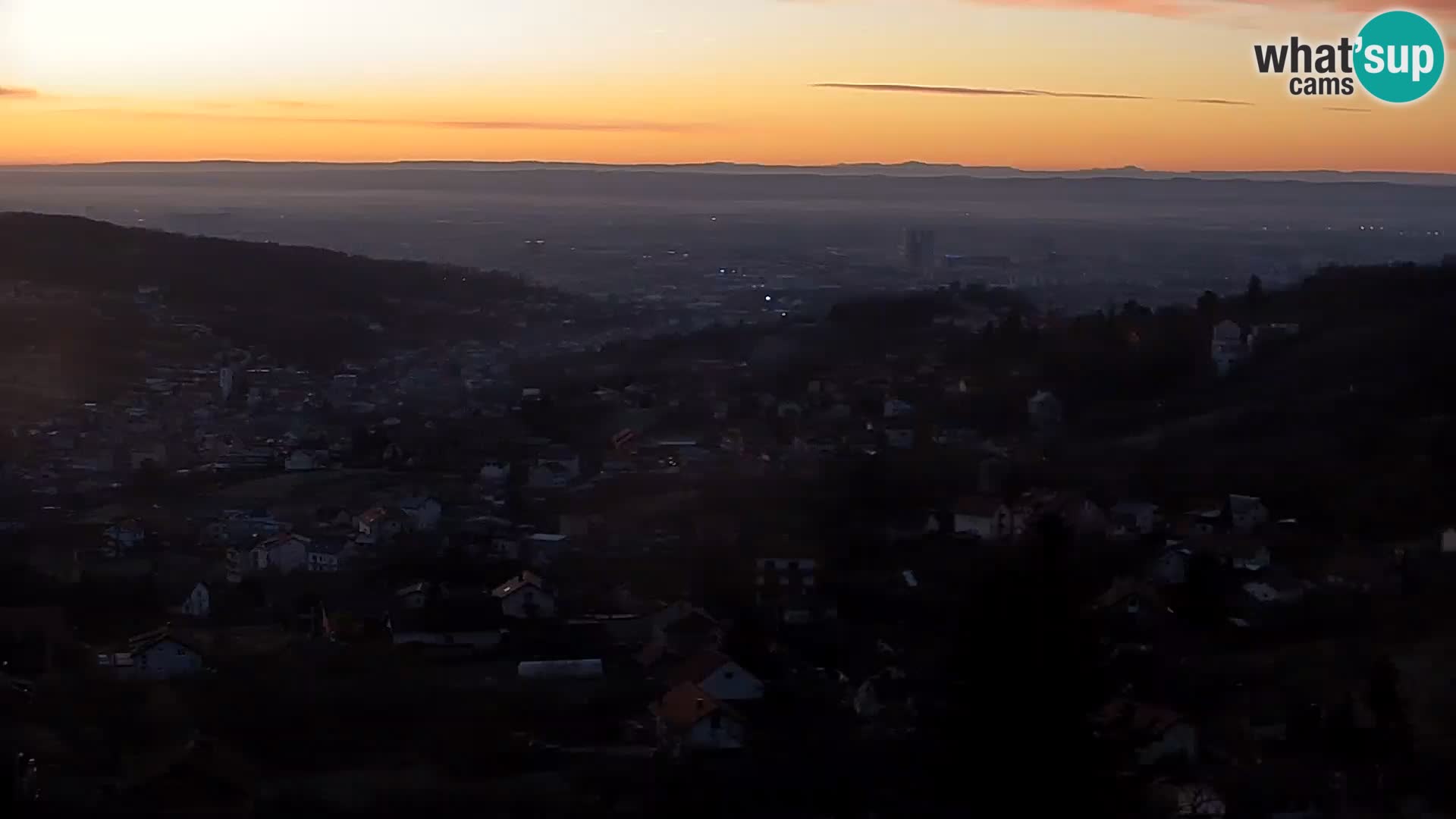 Vue panoramique de Zagreb