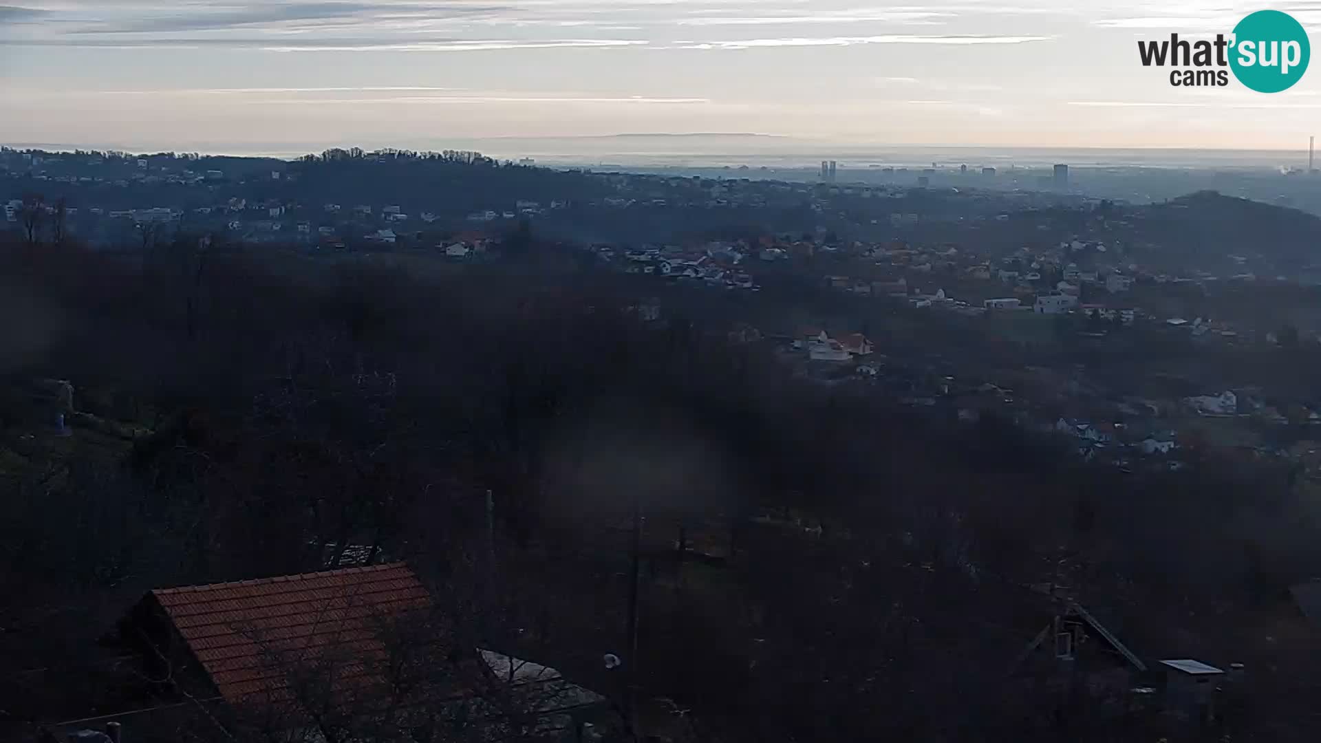 Vista panoramica di Zagabria