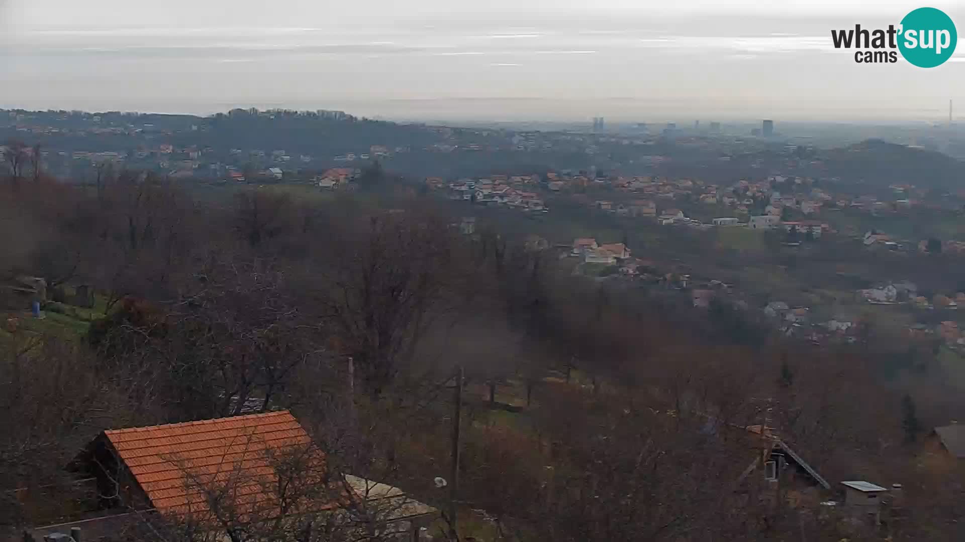 Vista panoramica di Zagabria