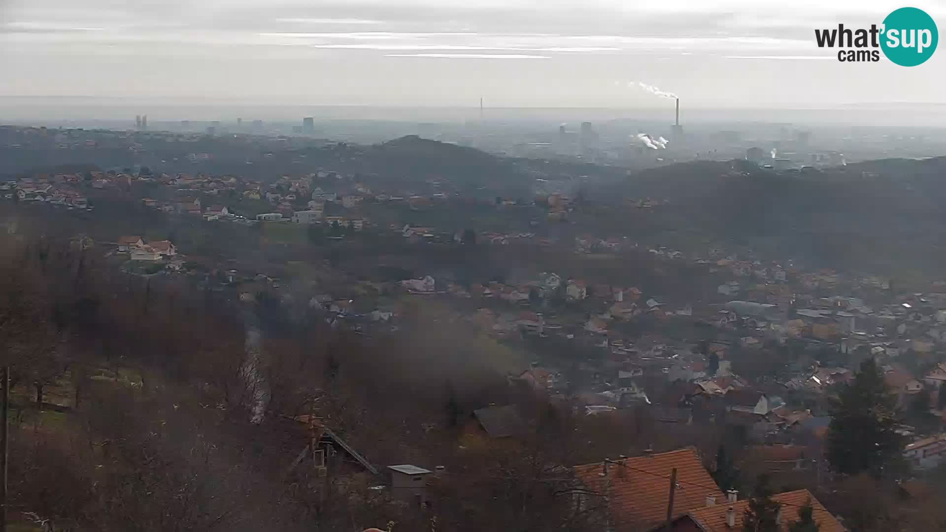 Vista panoramica di Zagabria