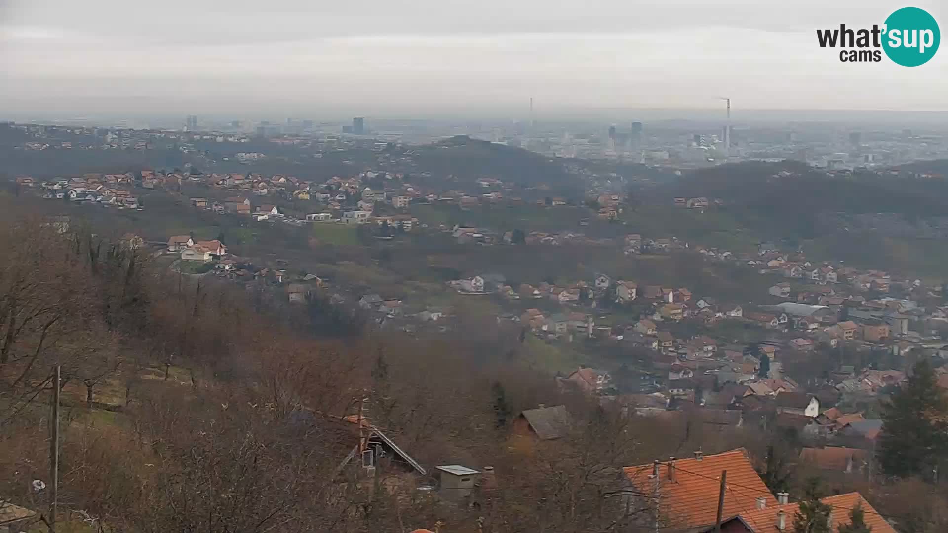 Vista panoramica di Zagabria