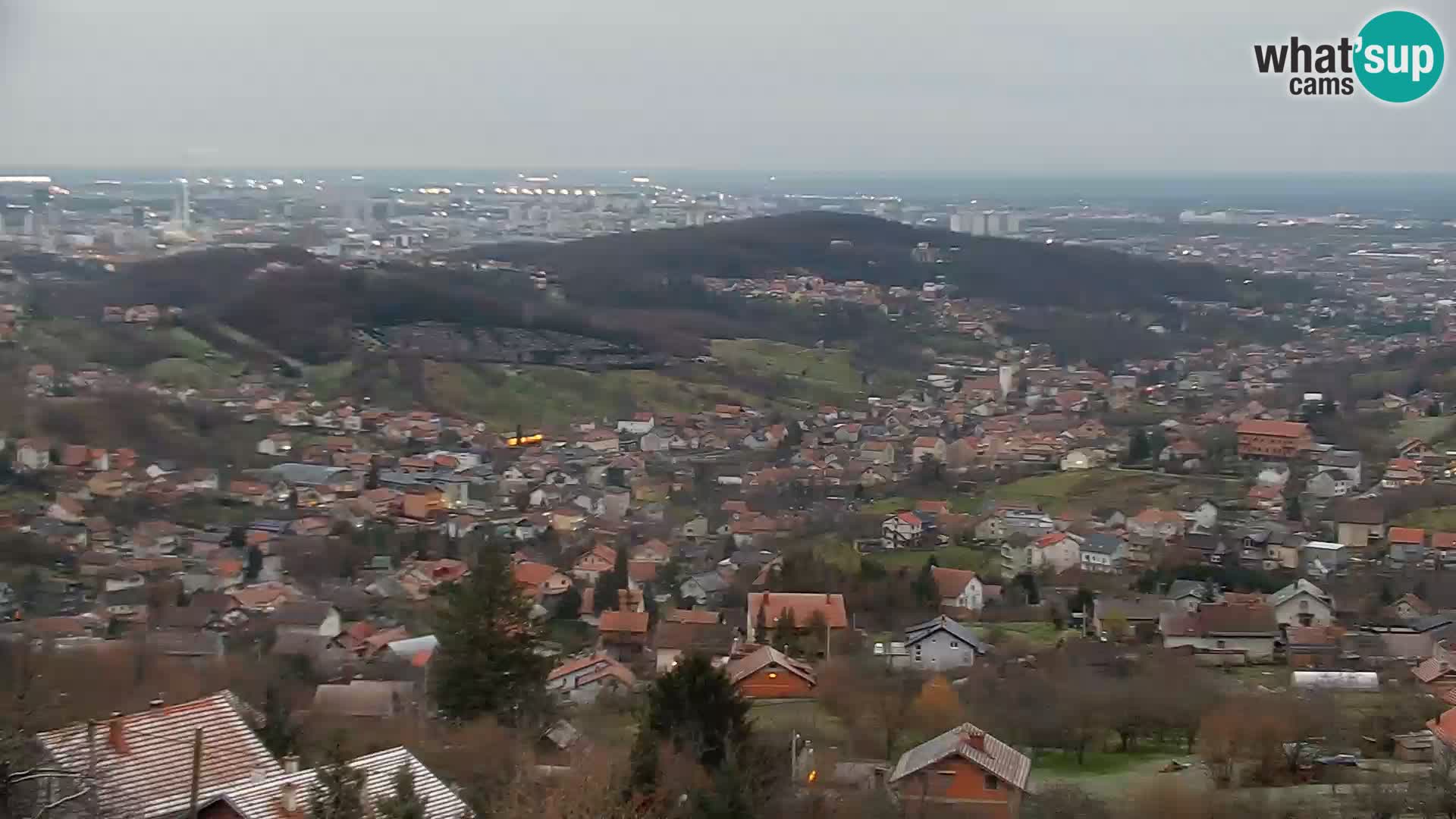 Vue panoramique de Zagreb