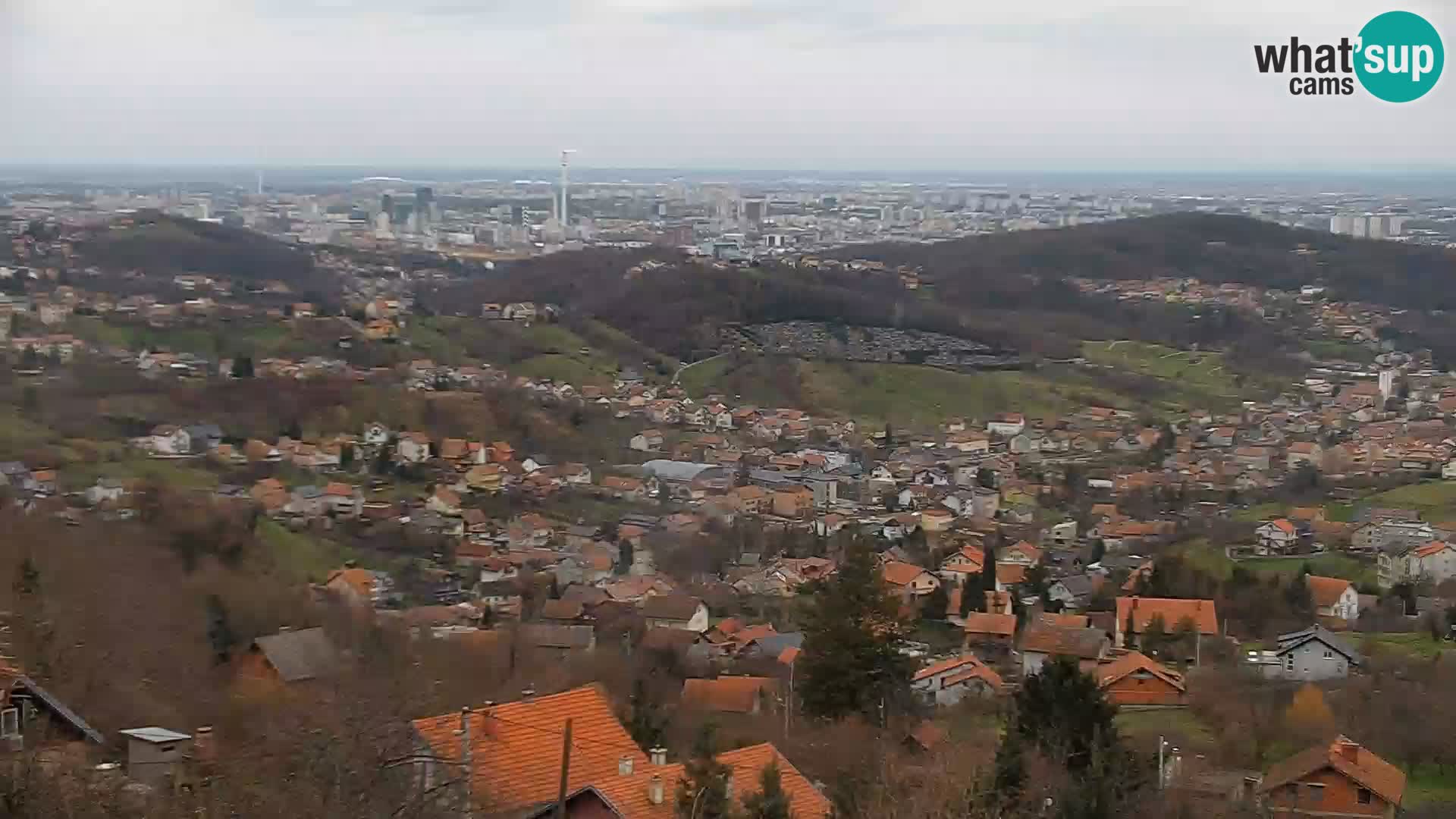 Panoramic view of Zagreb